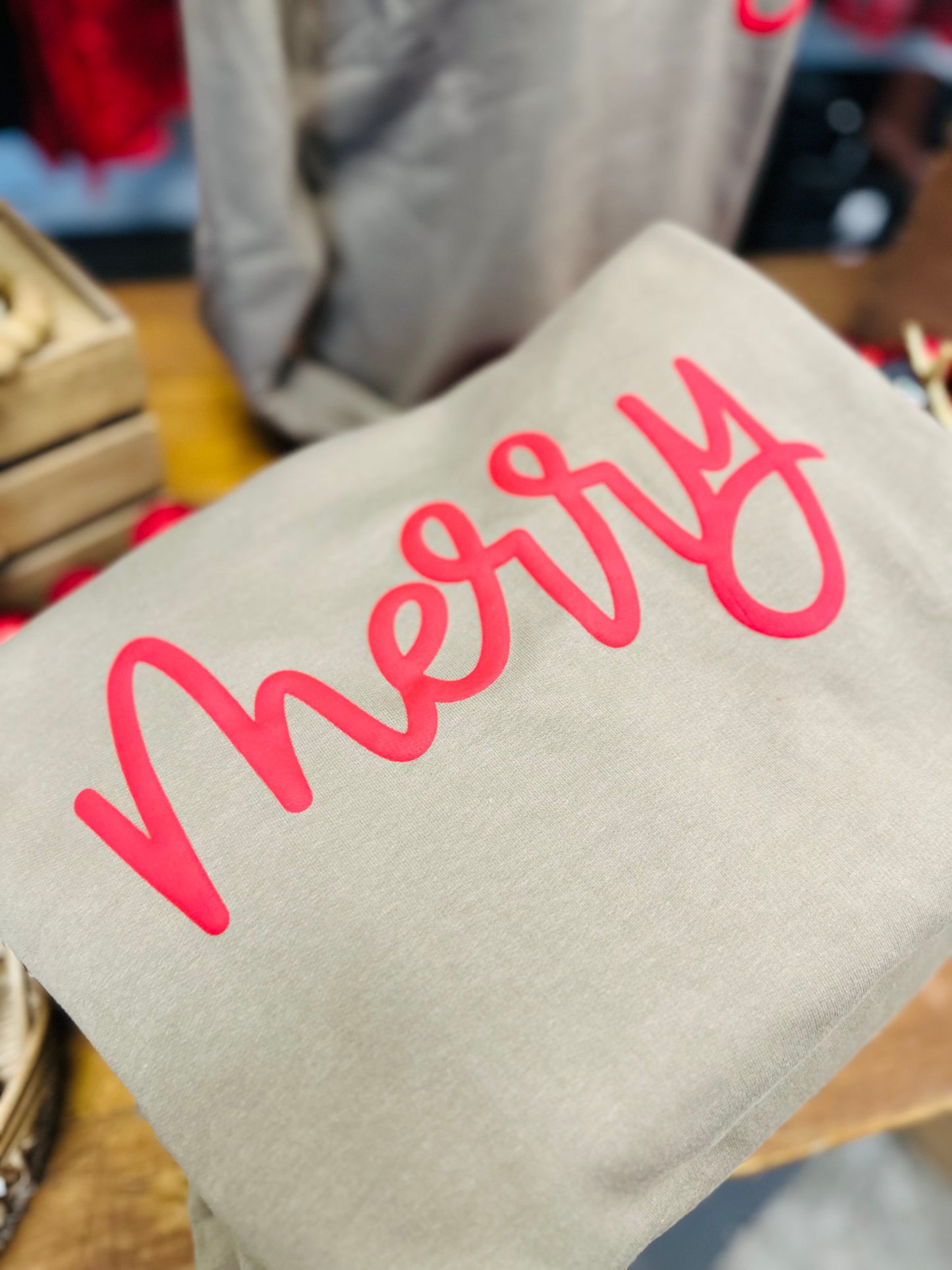 The Merry Red Puff Sweatshirt