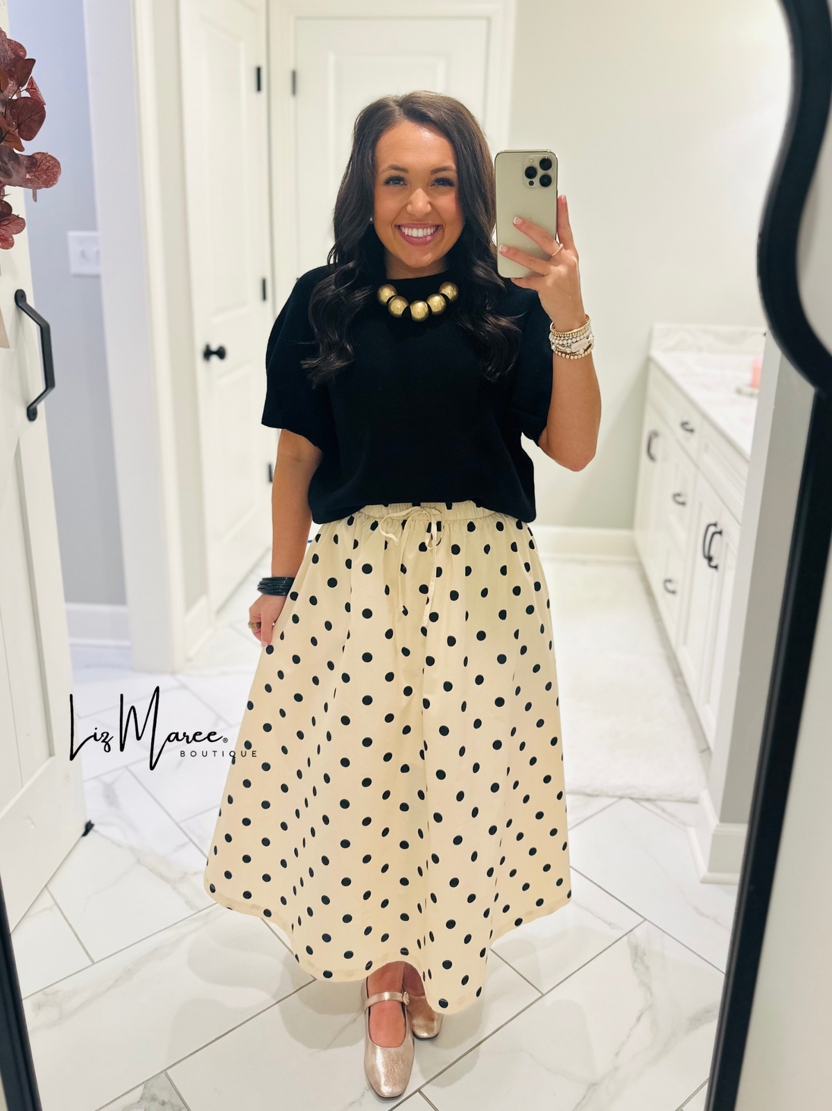 The Melanie Black Sweater Top