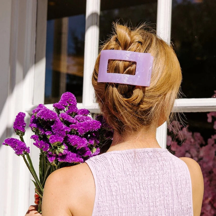 Lavender Mist Rectangle Flat Hair Clip