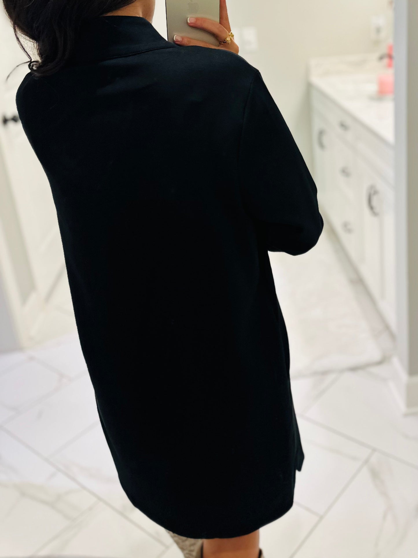 The Nicole Black Long Sleeve Dress