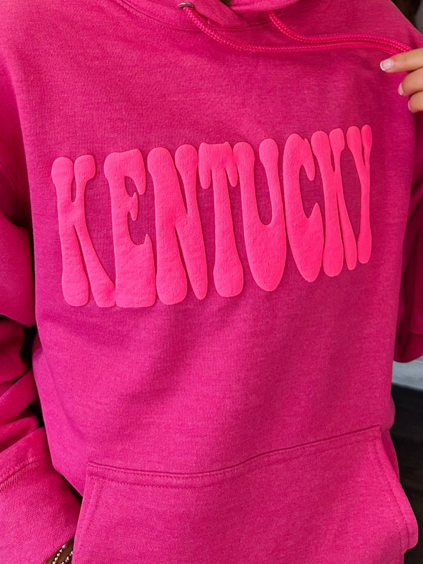 The Kentucky Puff Hot Pink Hoodie