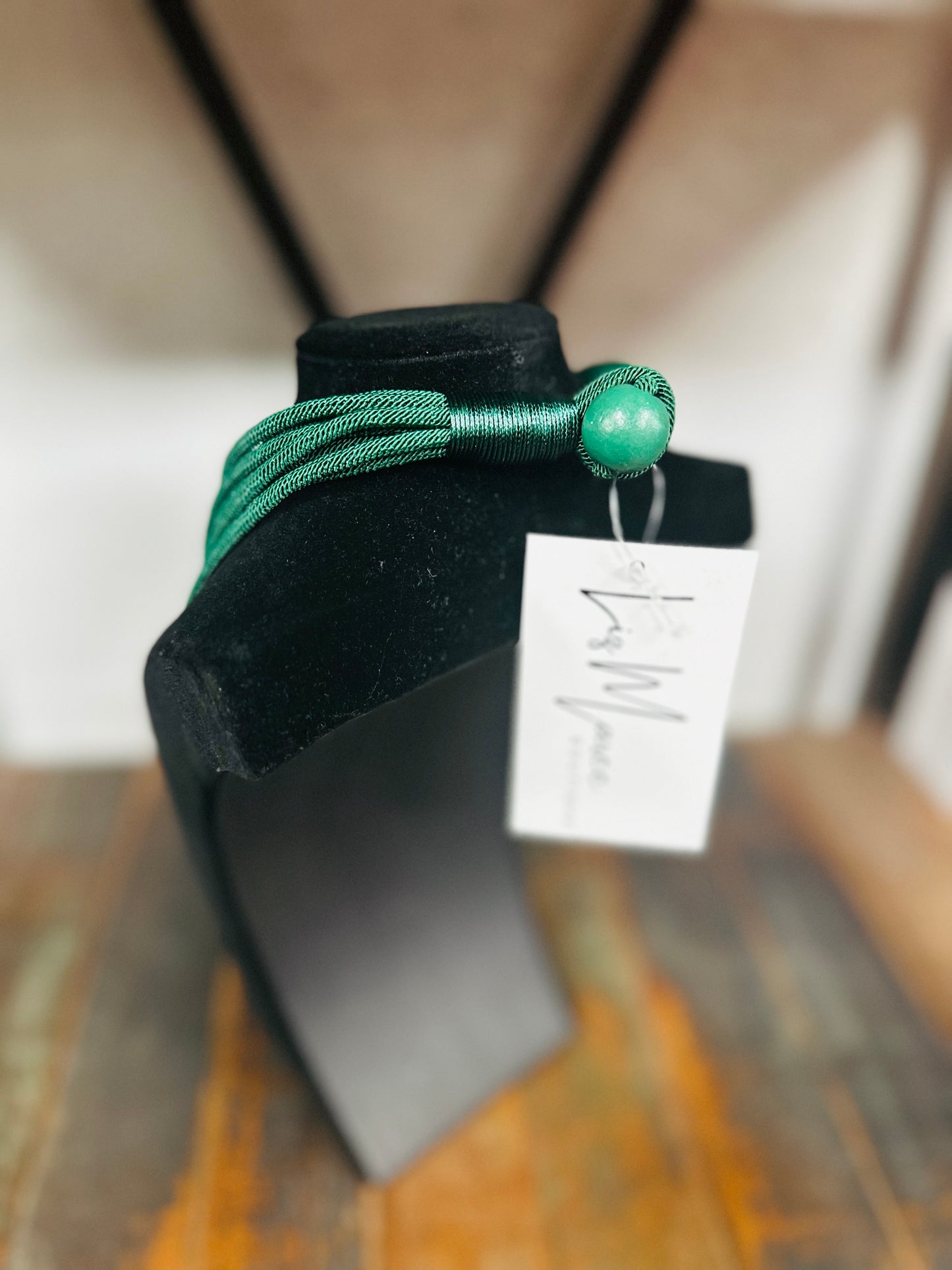 8 Strand Necklace - Hunter Green