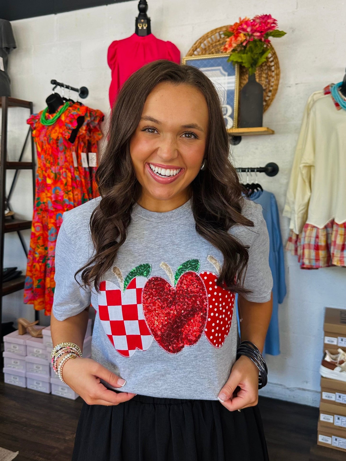 The Teach Apple Embroidered Tee