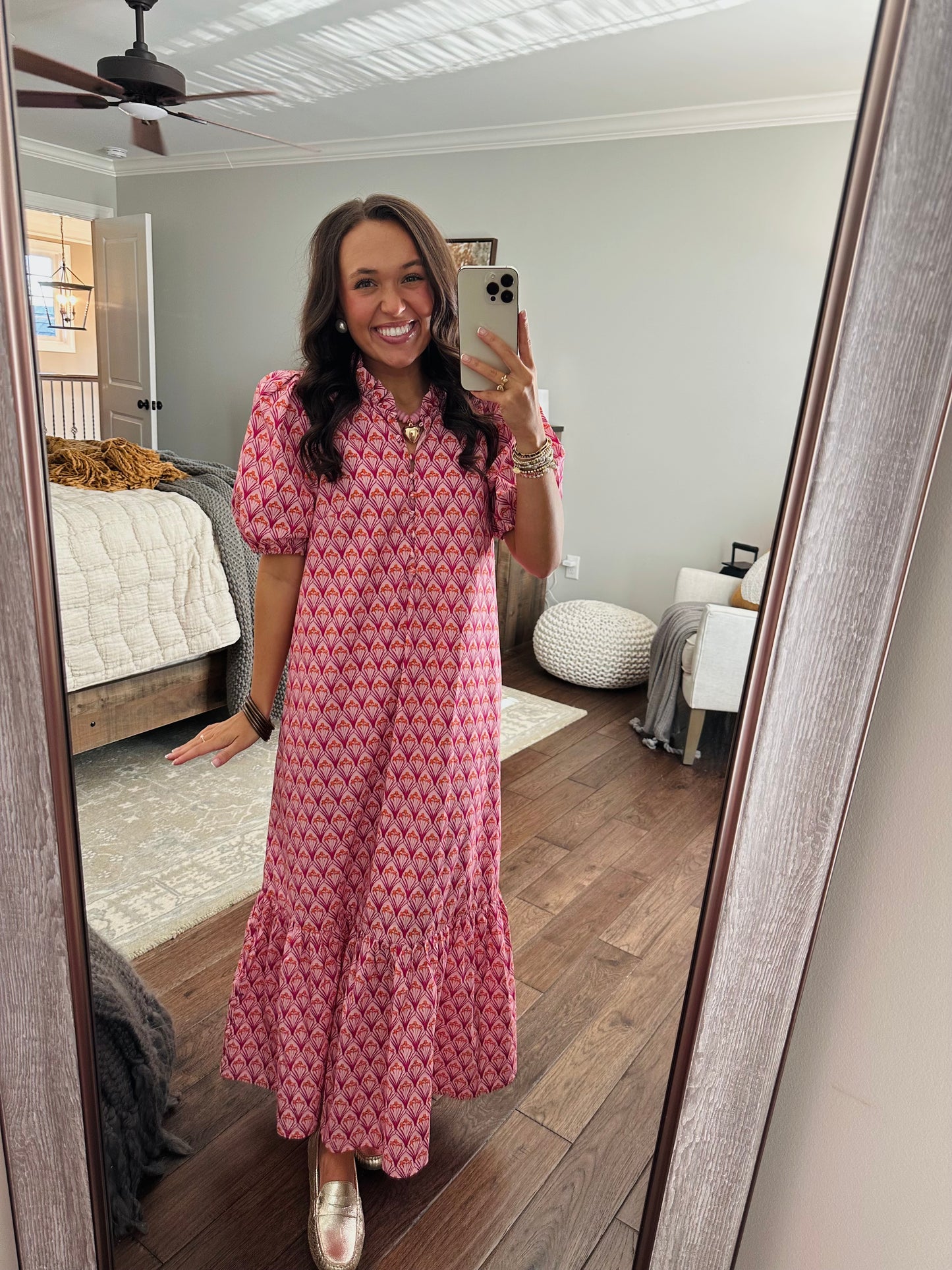 The Liz Pink Maxi Dress