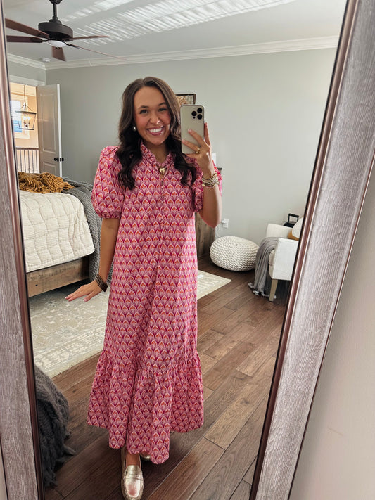 The Liz Pink Maxi Dress
