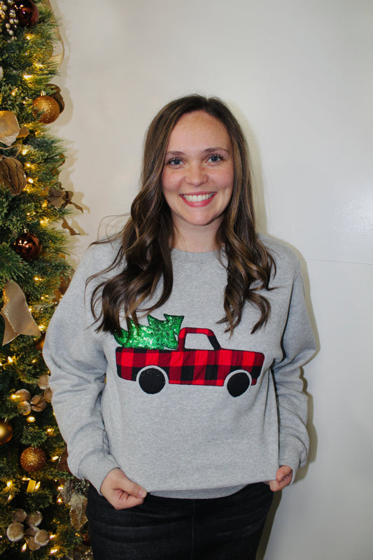 Christmas Truck Sweatshirt