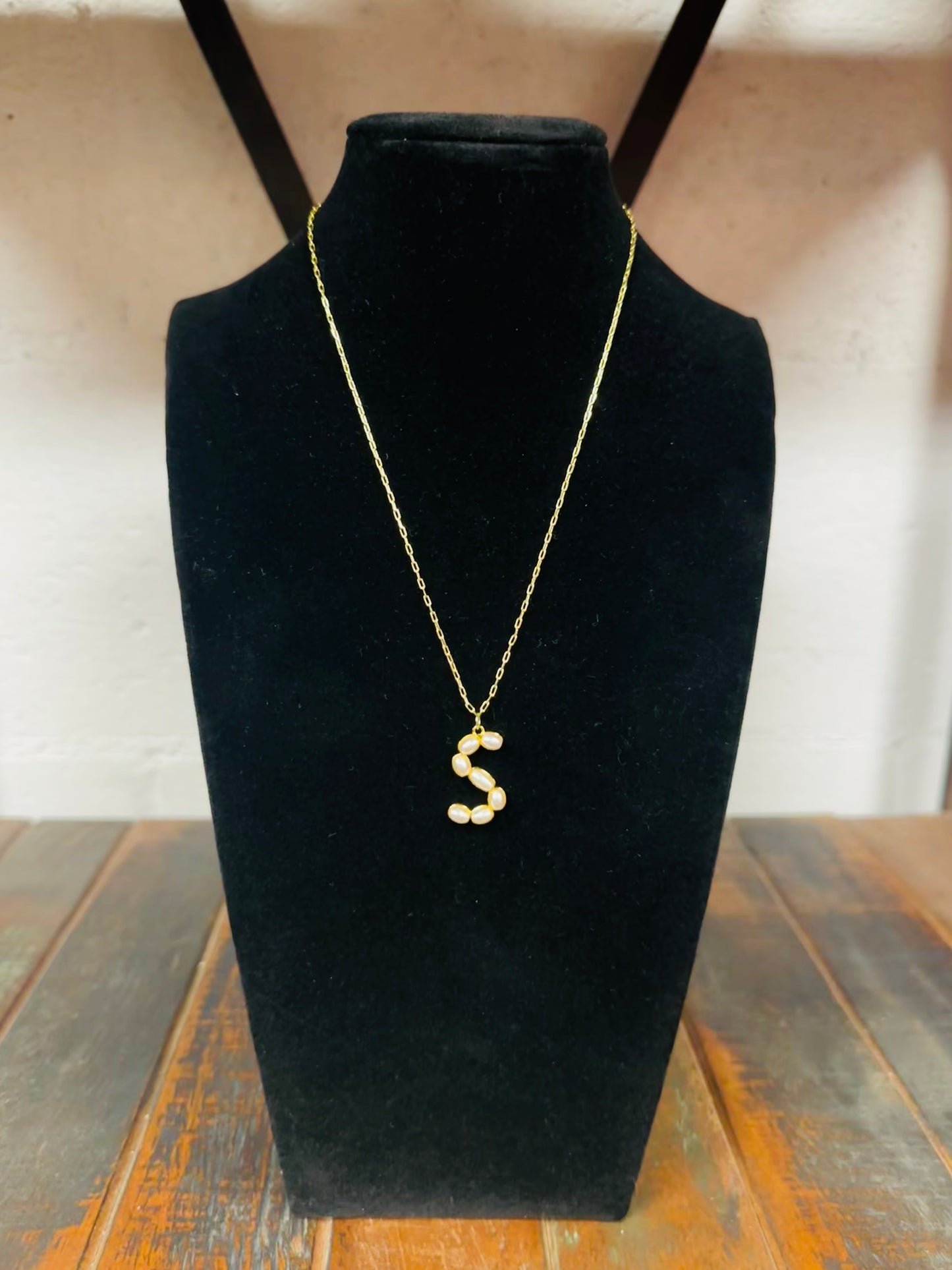 The Pearl Initial Pendant Necklace