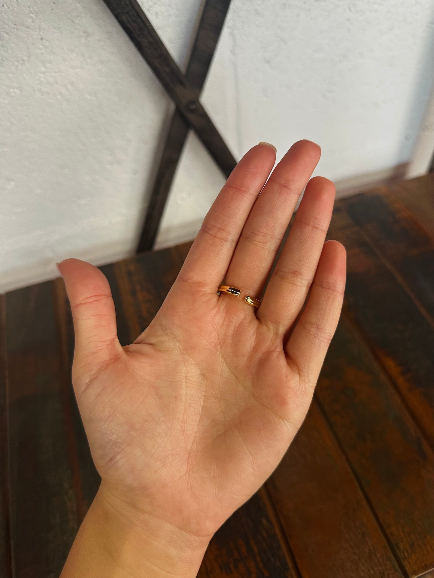 Gold Bow Ribbon Ring