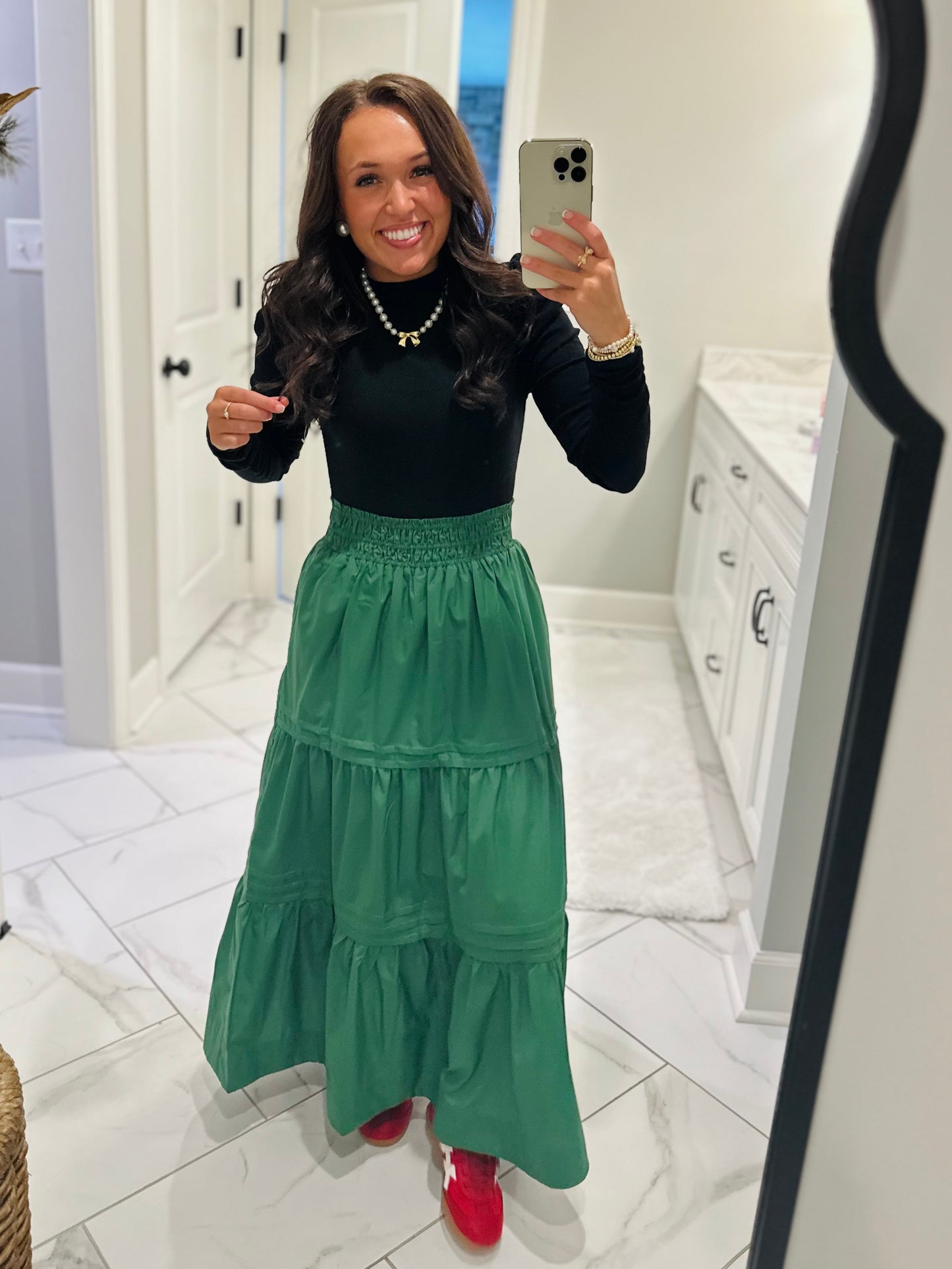 The Neva Black Puff Sleeve Top