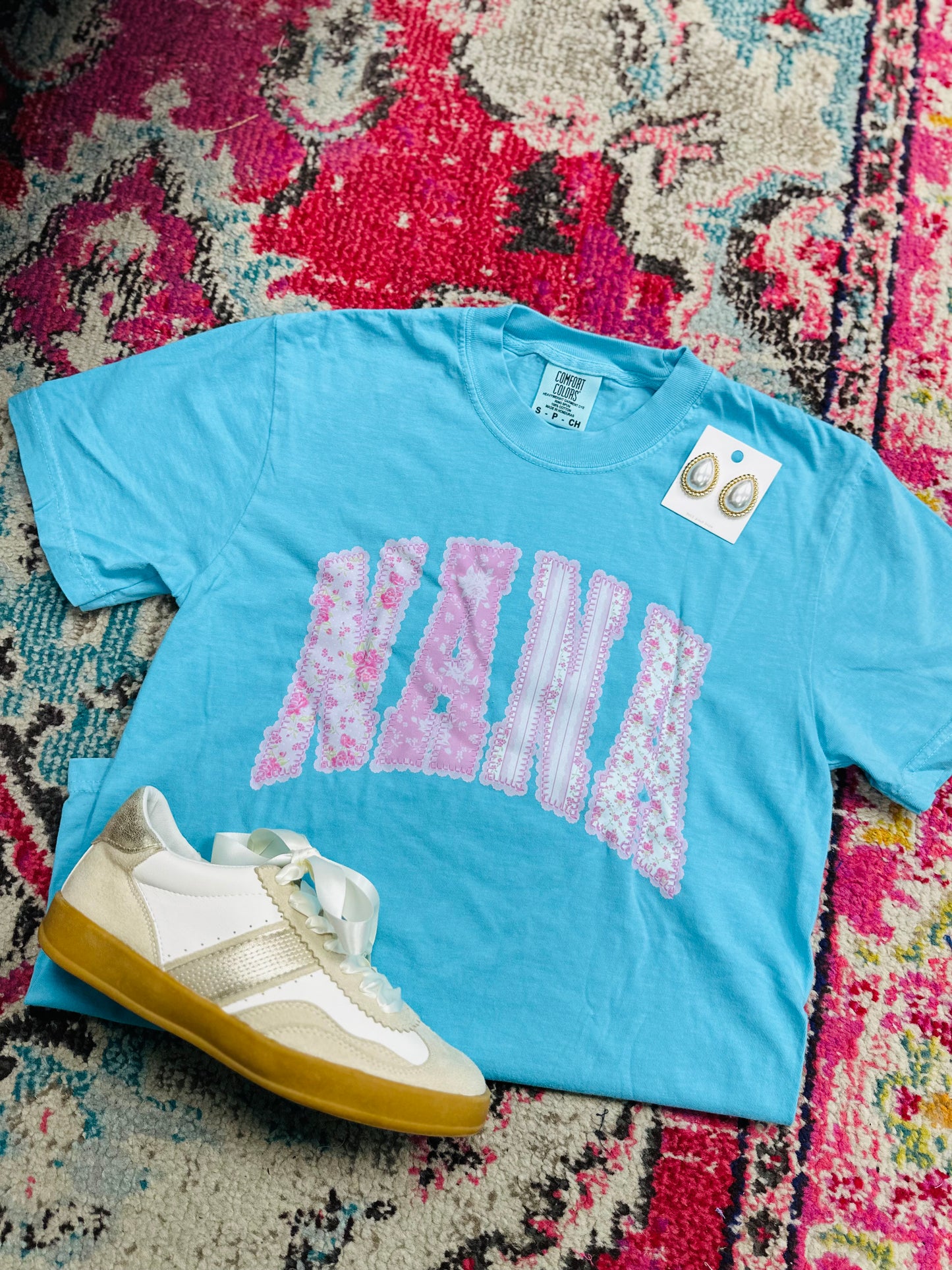 The Nana Pink Pastel Coquette Tee