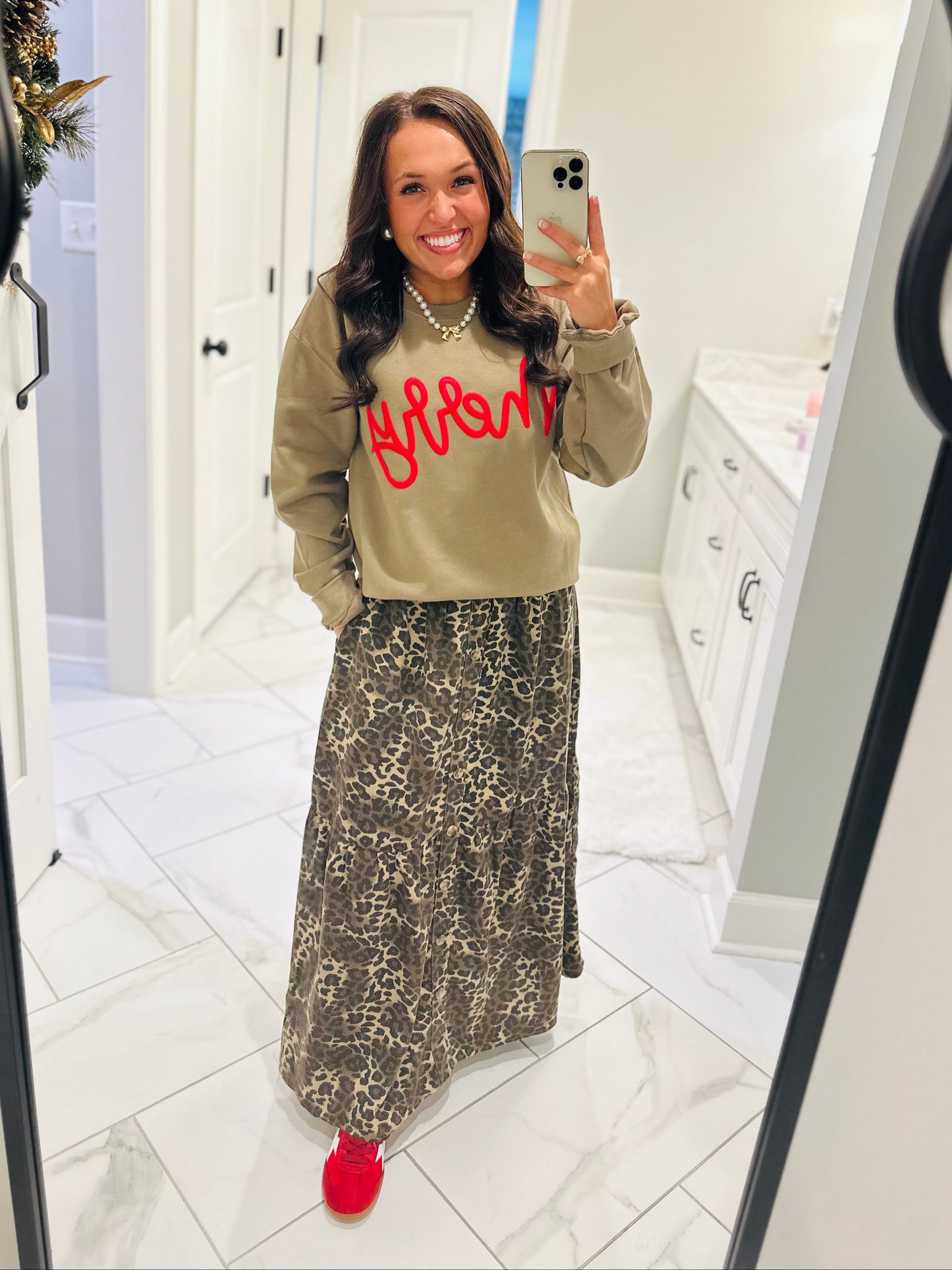 The Merry Red Puff Sweatshirt