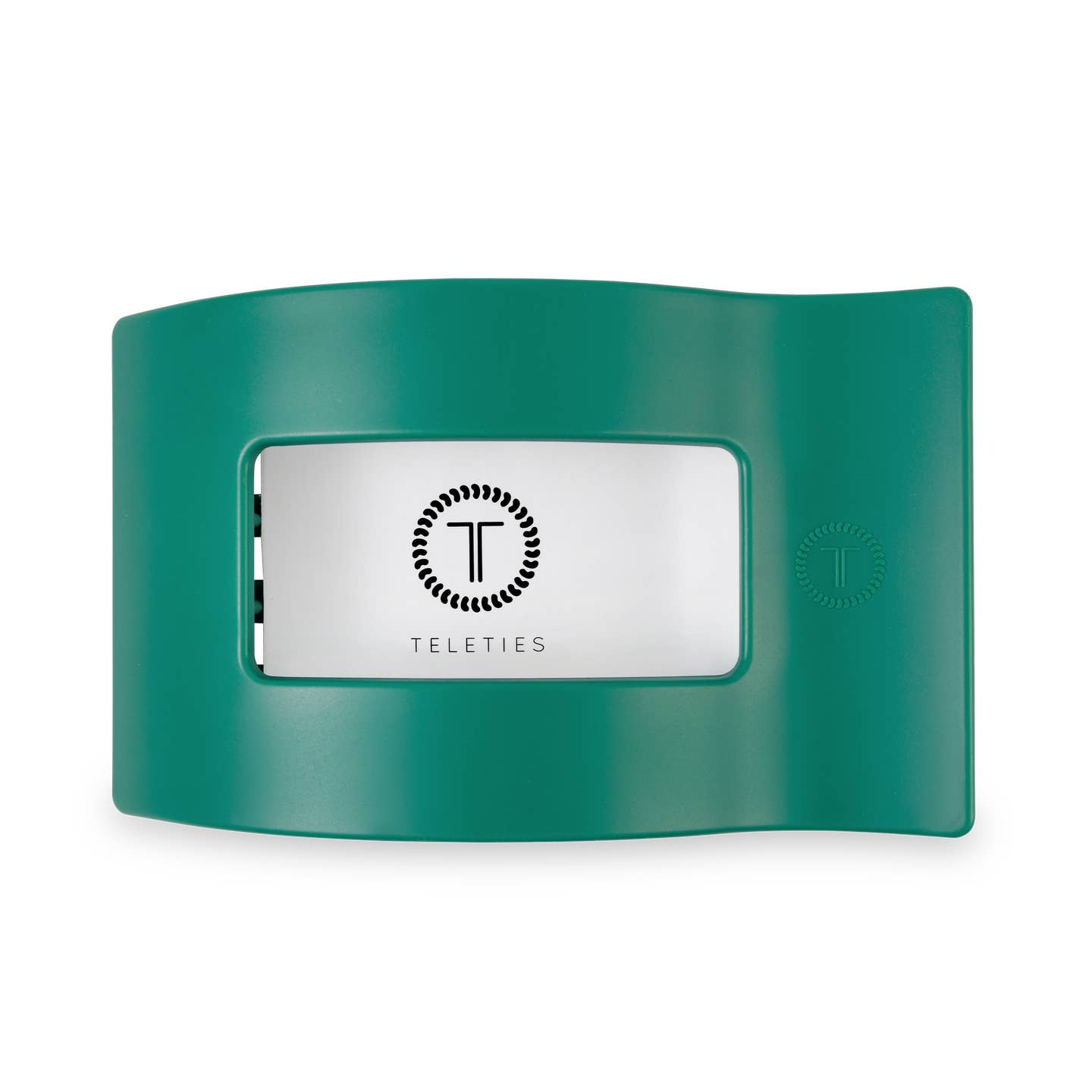 Matte Green Fir Real Rectangle Flat Hair Clip