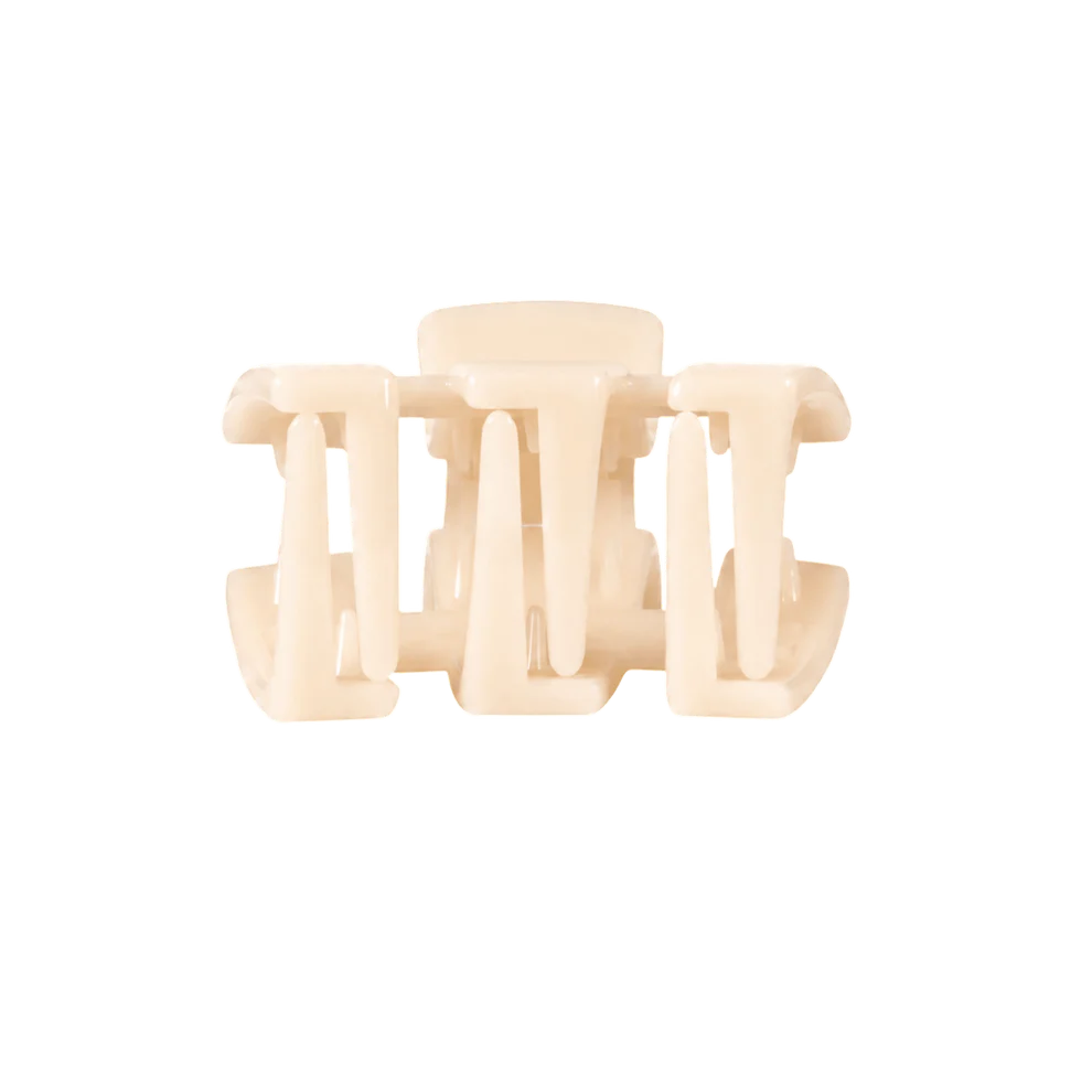 Classic Almond Beige Petite Claw Clip