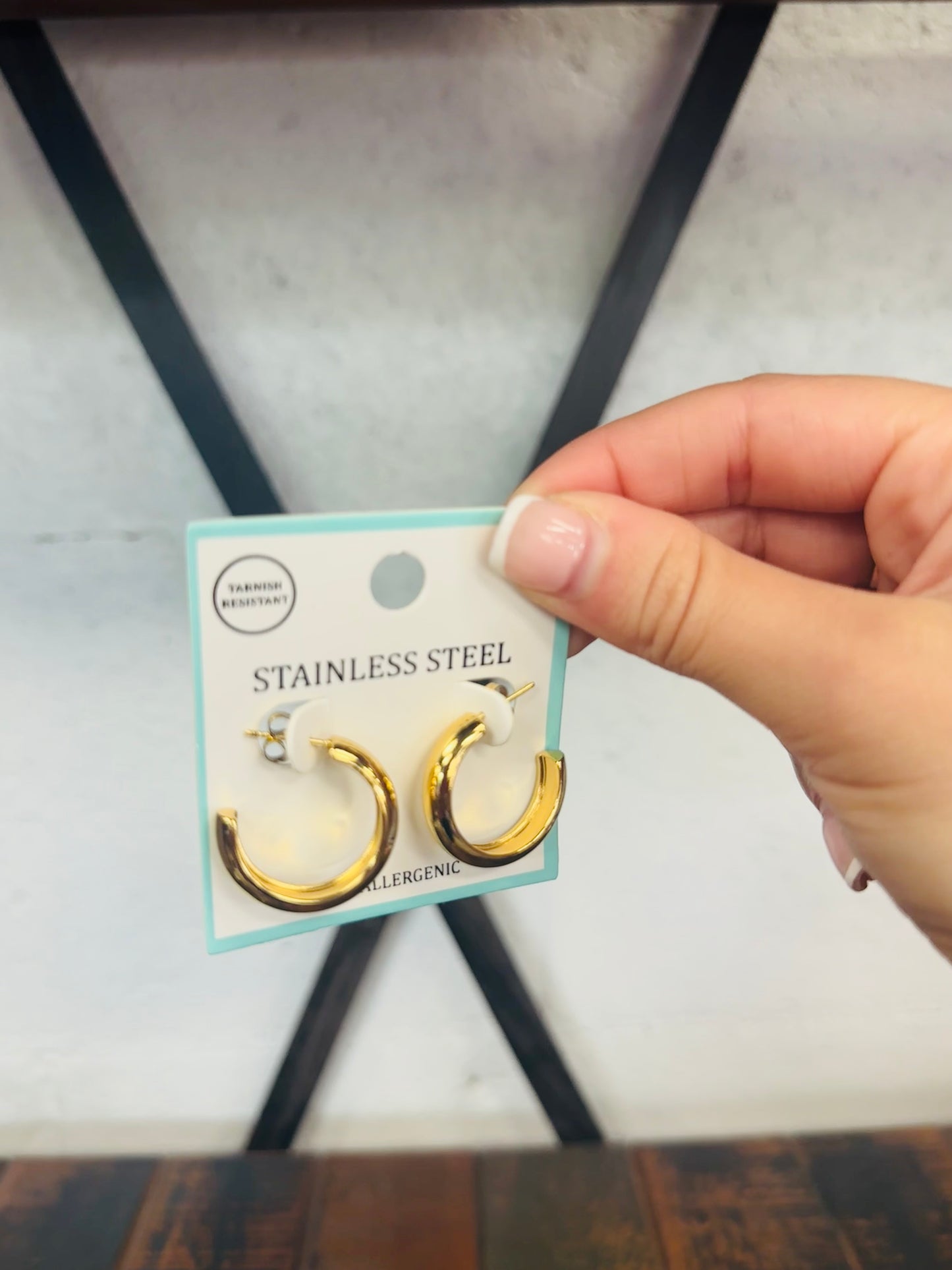 25mm Gold Stainless Steel Hoop