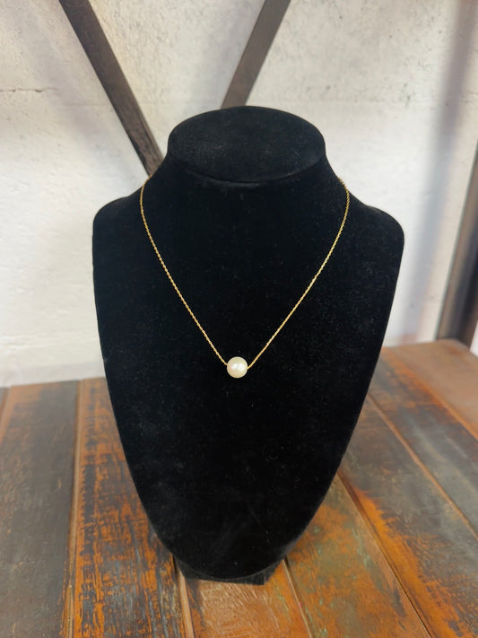 6mm Pearl Pendant Necklace