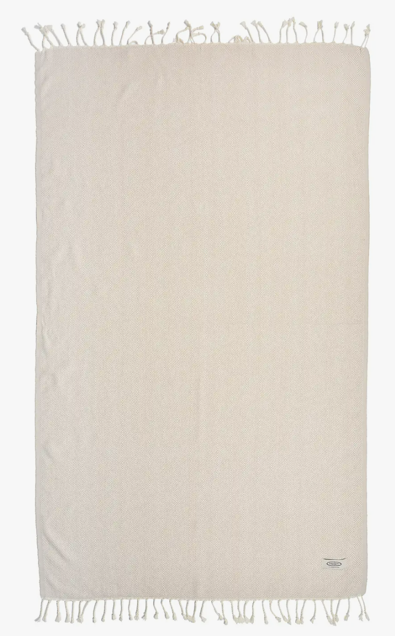 Beige Cotton Throw