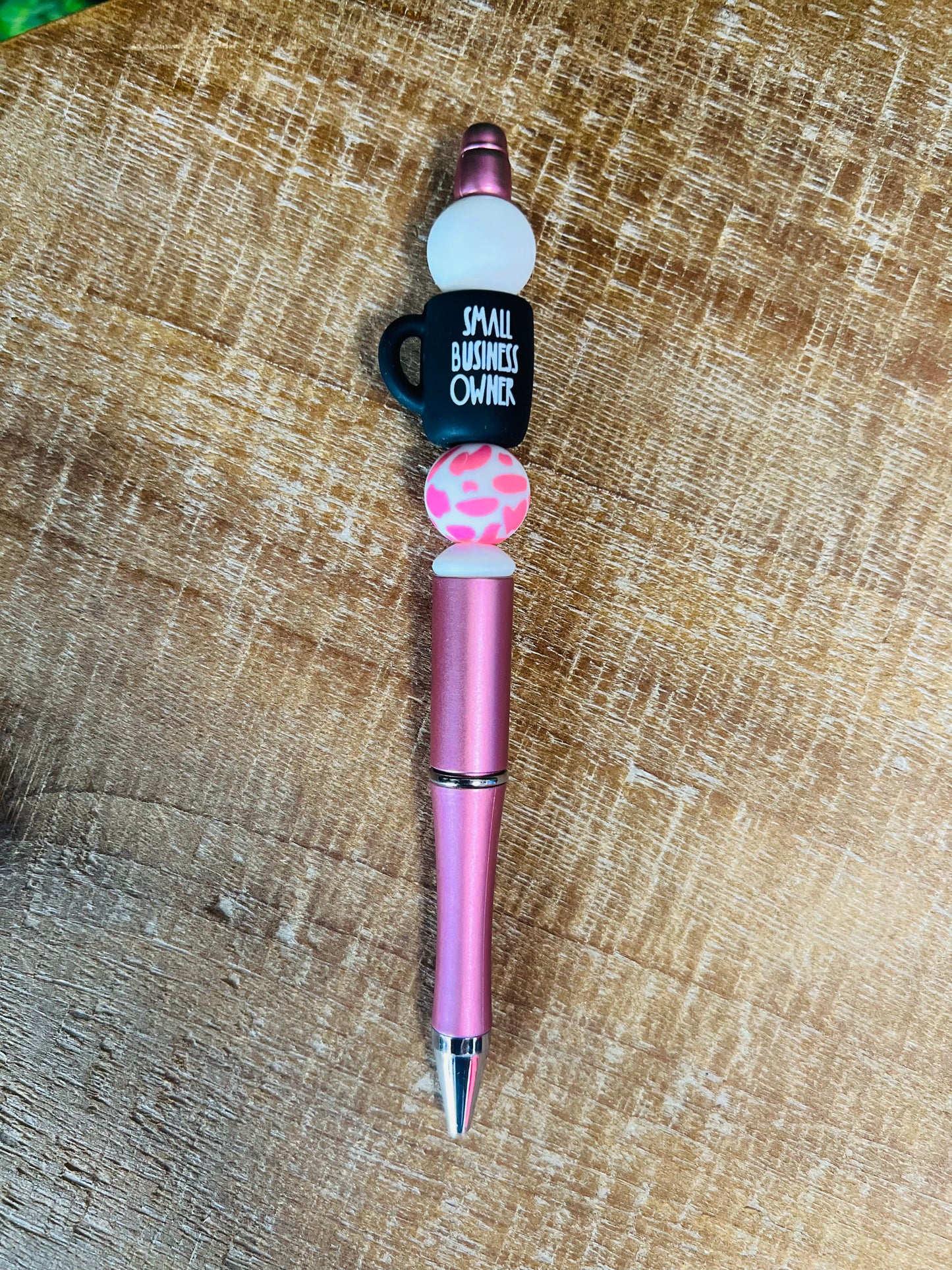 Small Business Owner Beaded Pen