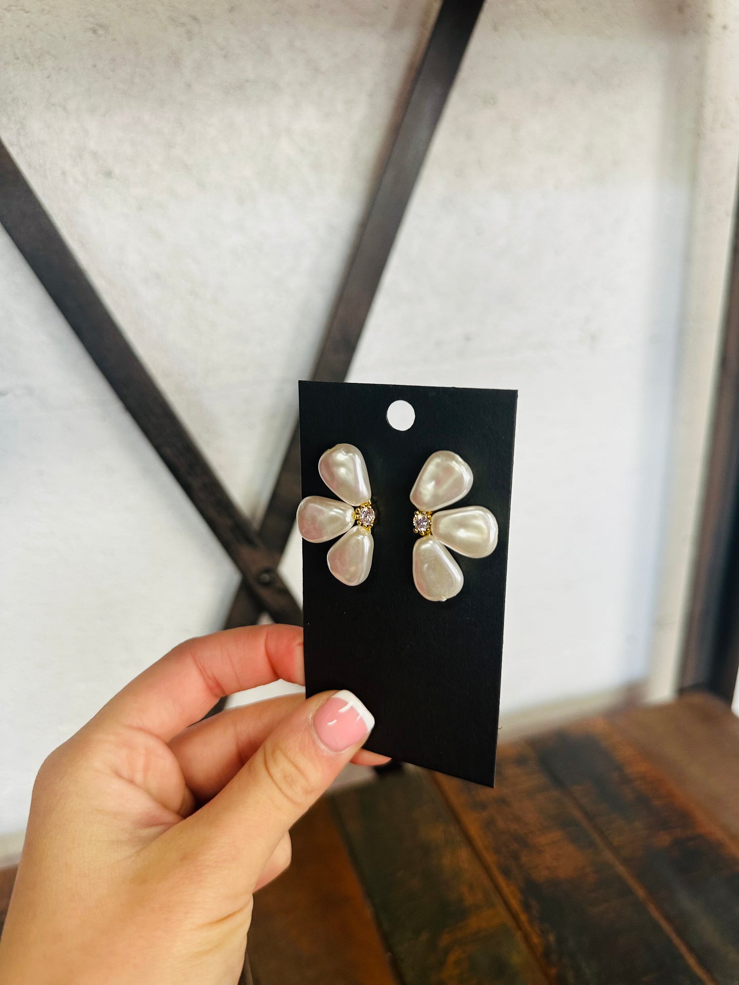 Three Petal Stud Earring