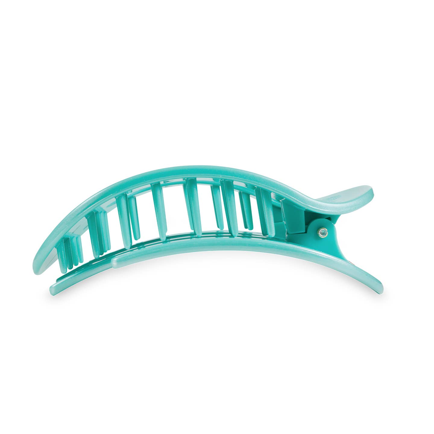 Totally Turquoise Round Flat Hair Clip