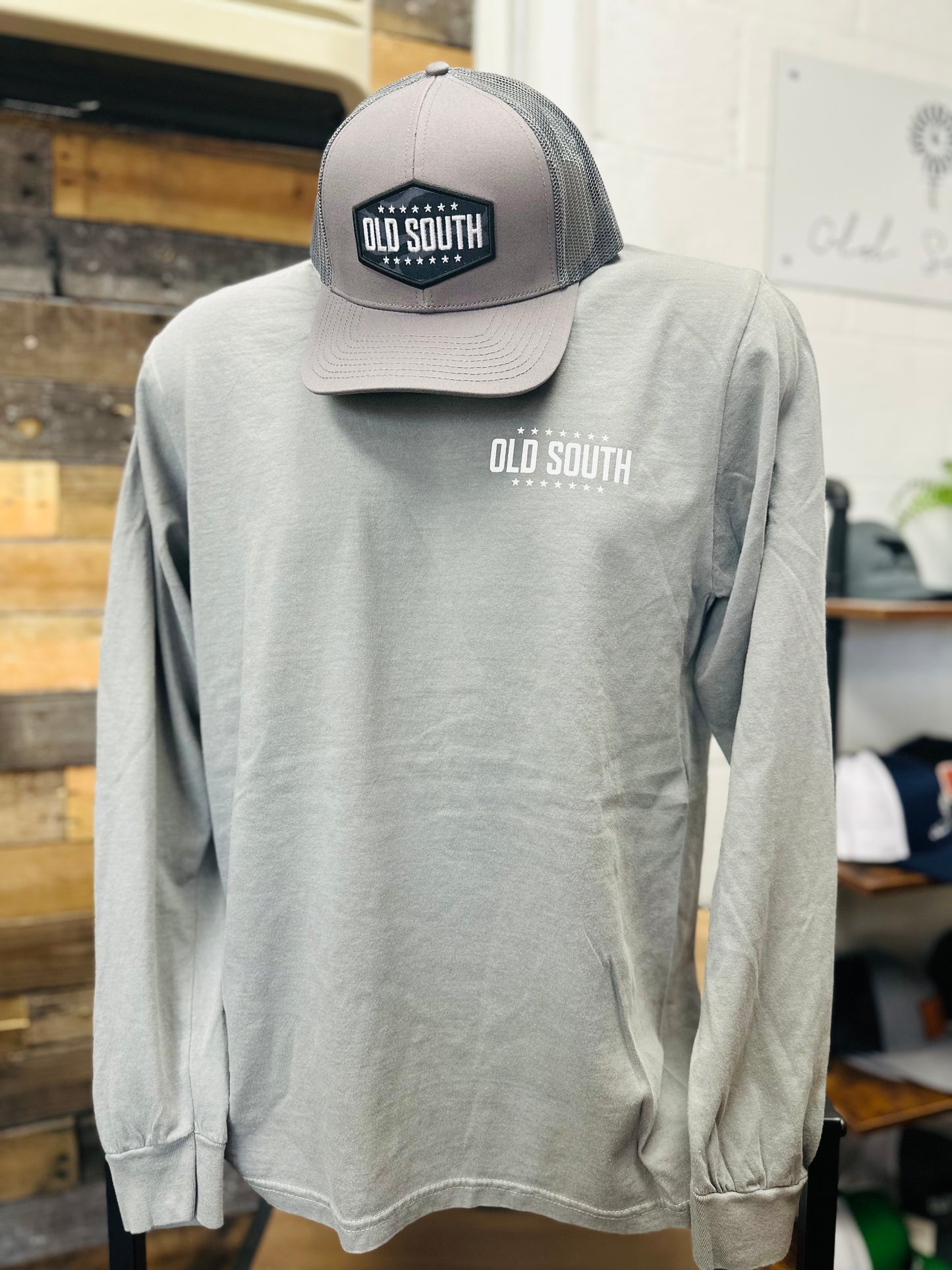 Blackout Camo Logo Long Sleeve Tee