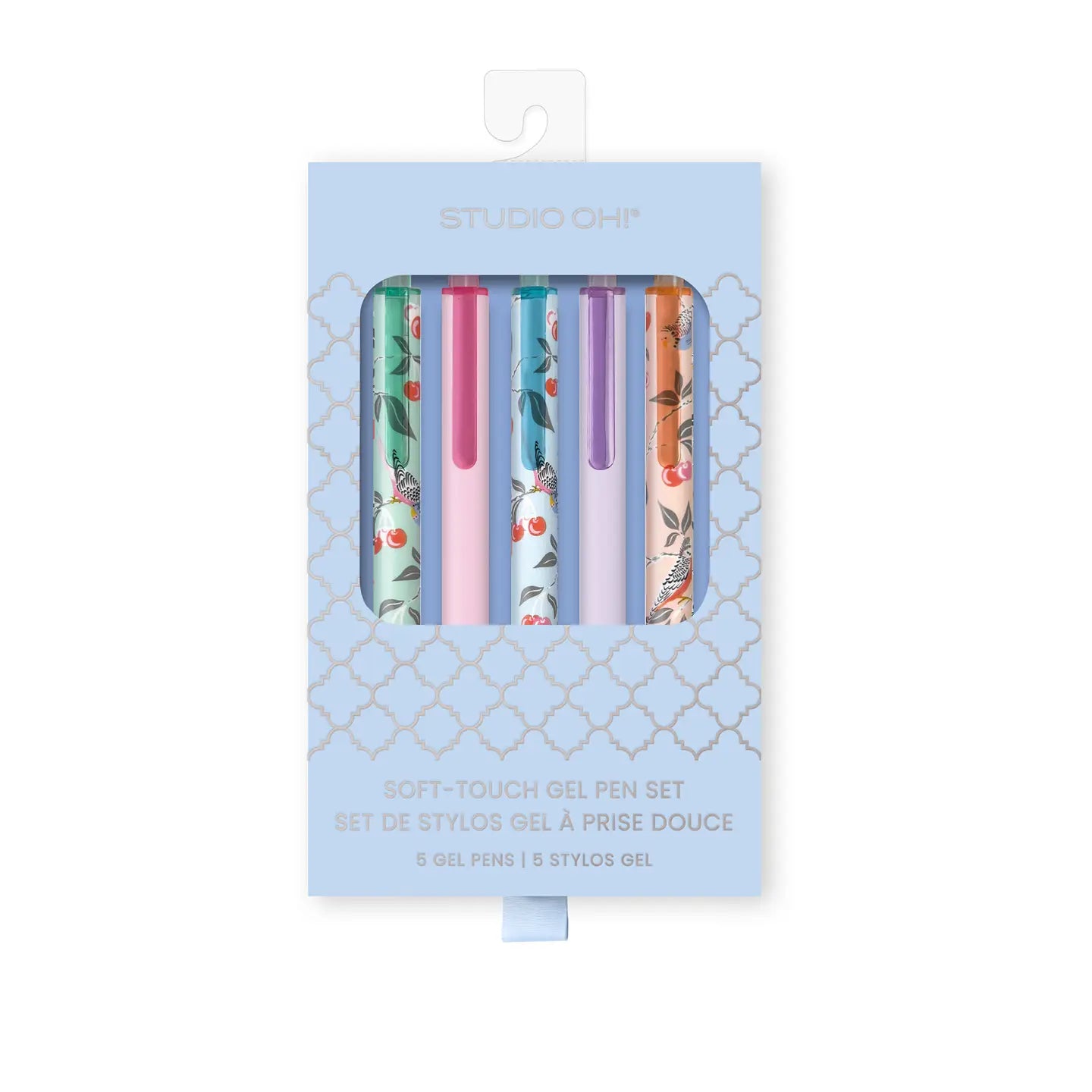 Birds in the Cherry Tree Soft-Touch Gel Pen Set