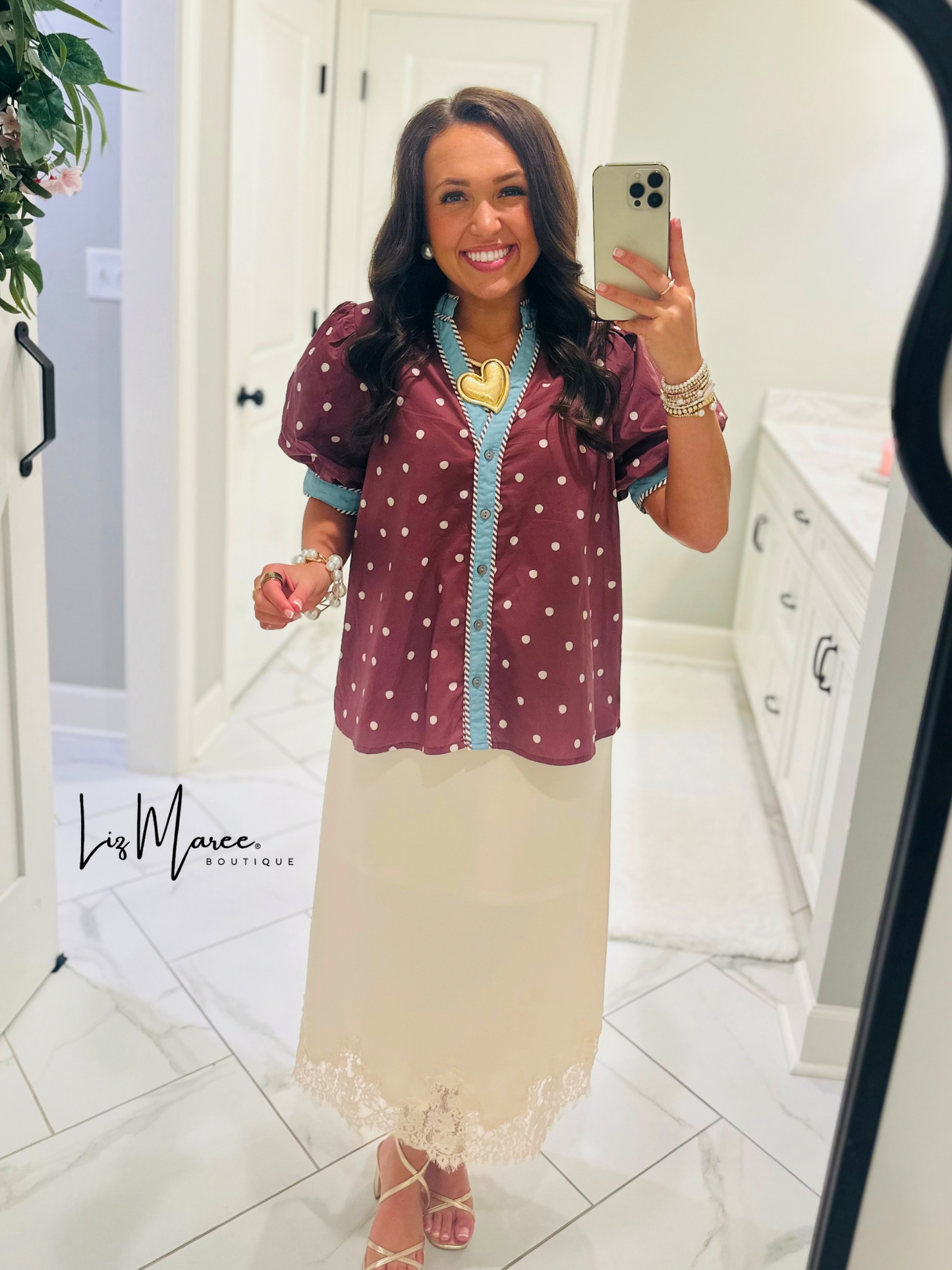 The Abbie Brown Polka Dot Top