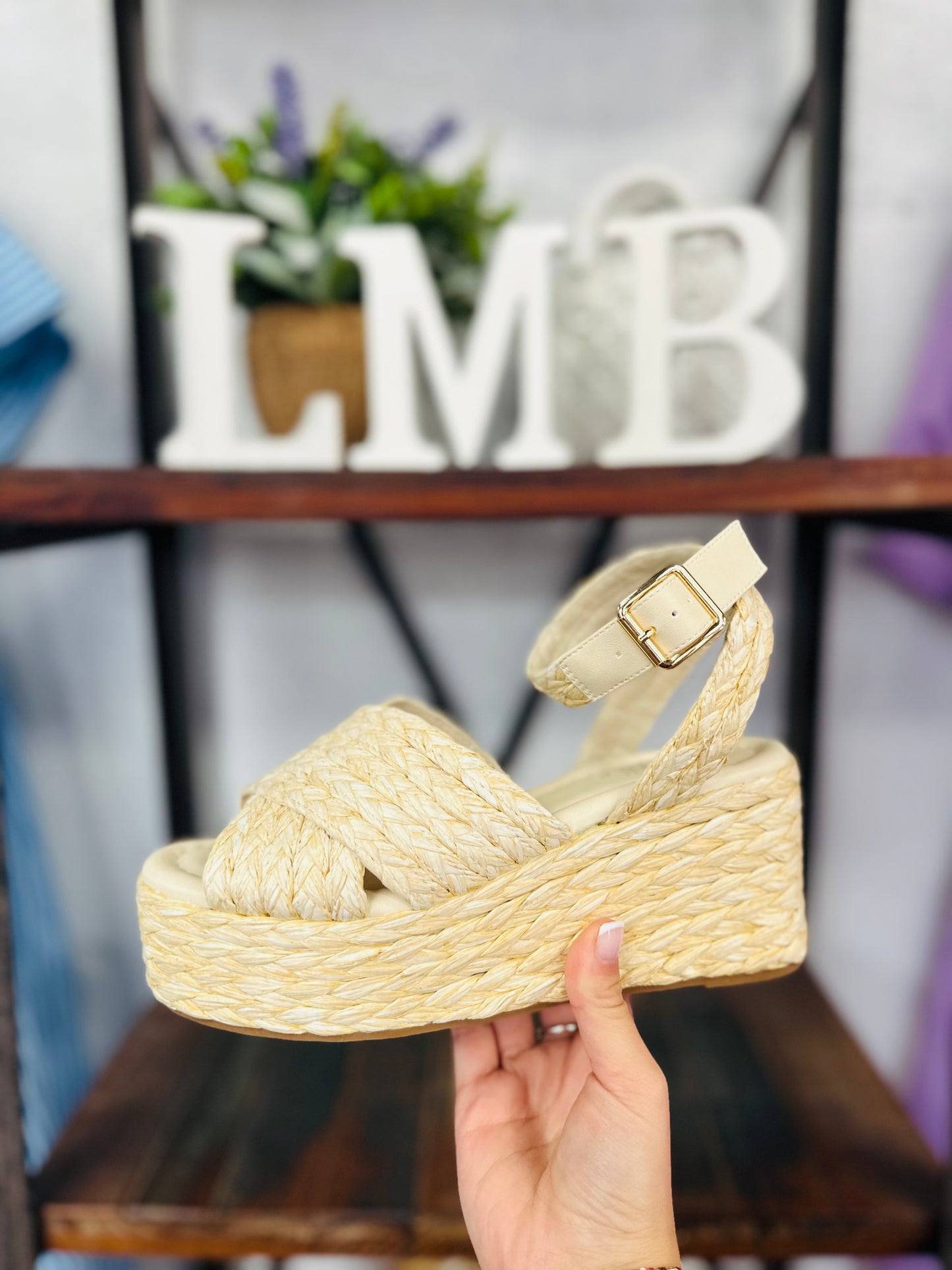 The Kerry Woven Platform Wedge