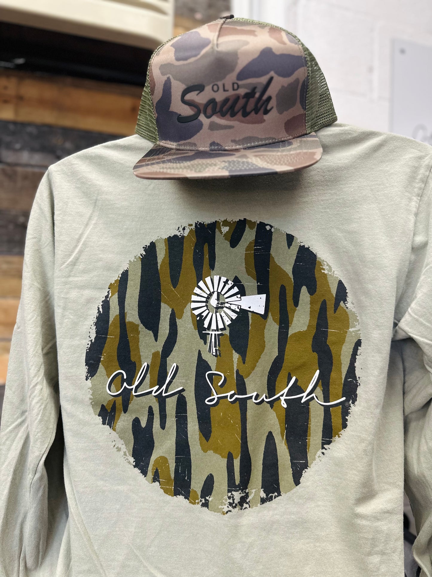Camo Logo Long Sleeve Tee