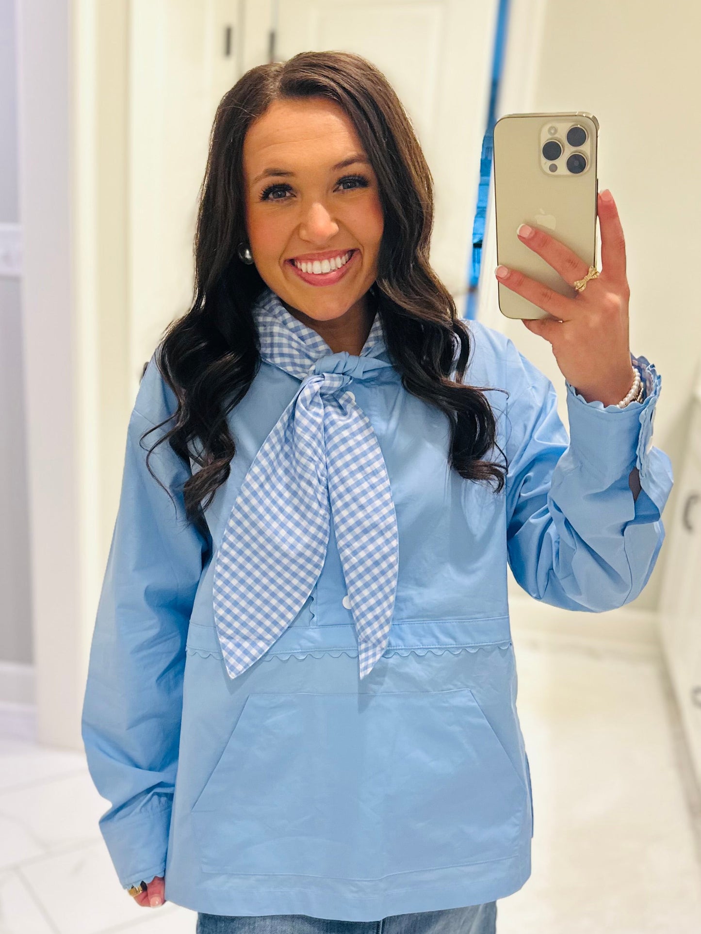 The Morganne Light Blue Windbreaker