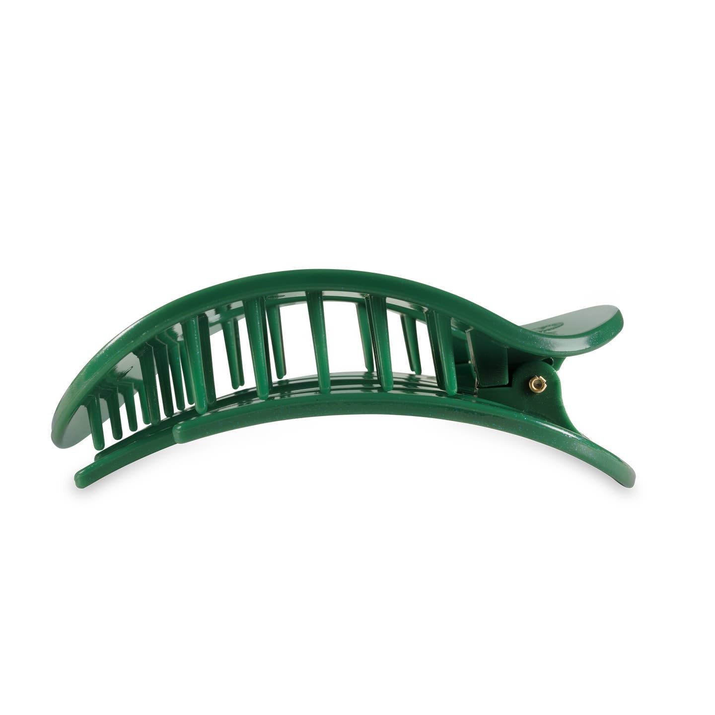 Mistletoe Green Round Flat Hair Clip