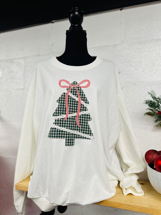 The Christmas Tree Plaid Sweatshirt