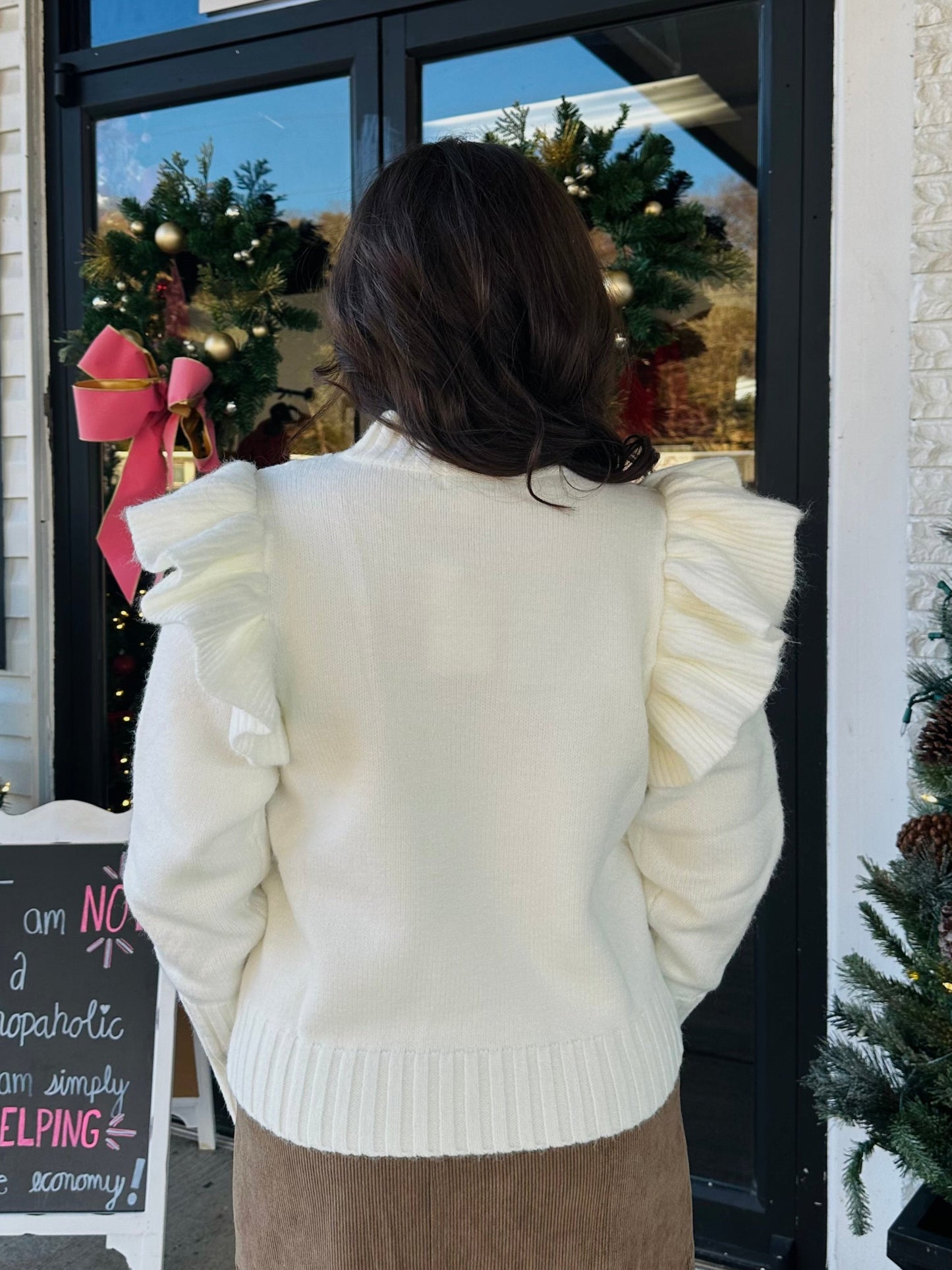 The Grace White Sweater