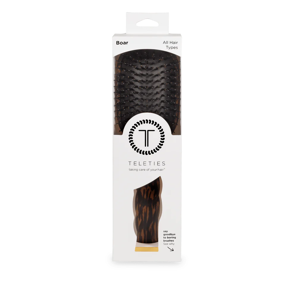 Boar Bristle Hair Brush - Tortoise