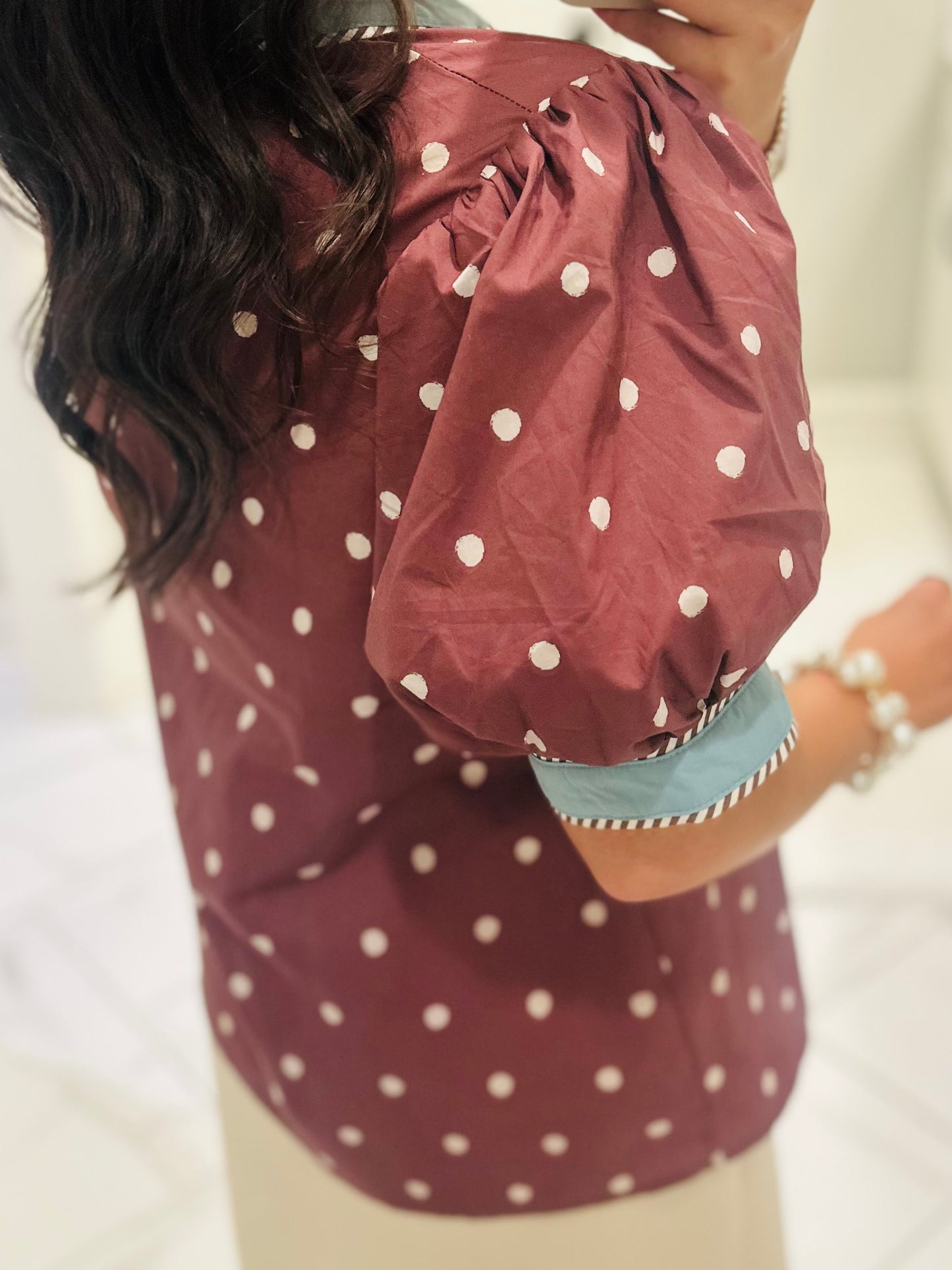 The Abbie Brown Polka Dot Top