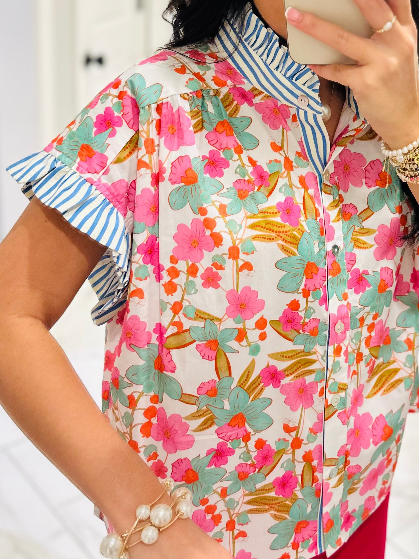 The Julie Floral Blossoms Top