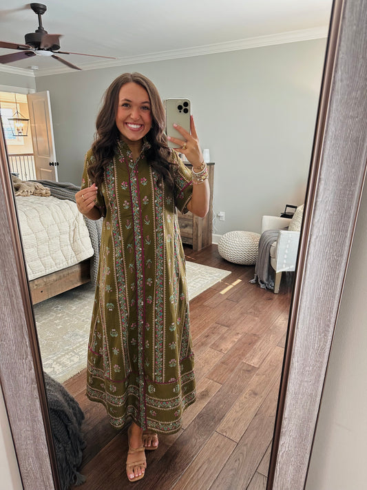 The Emilee Brown Floral Maxi Dress