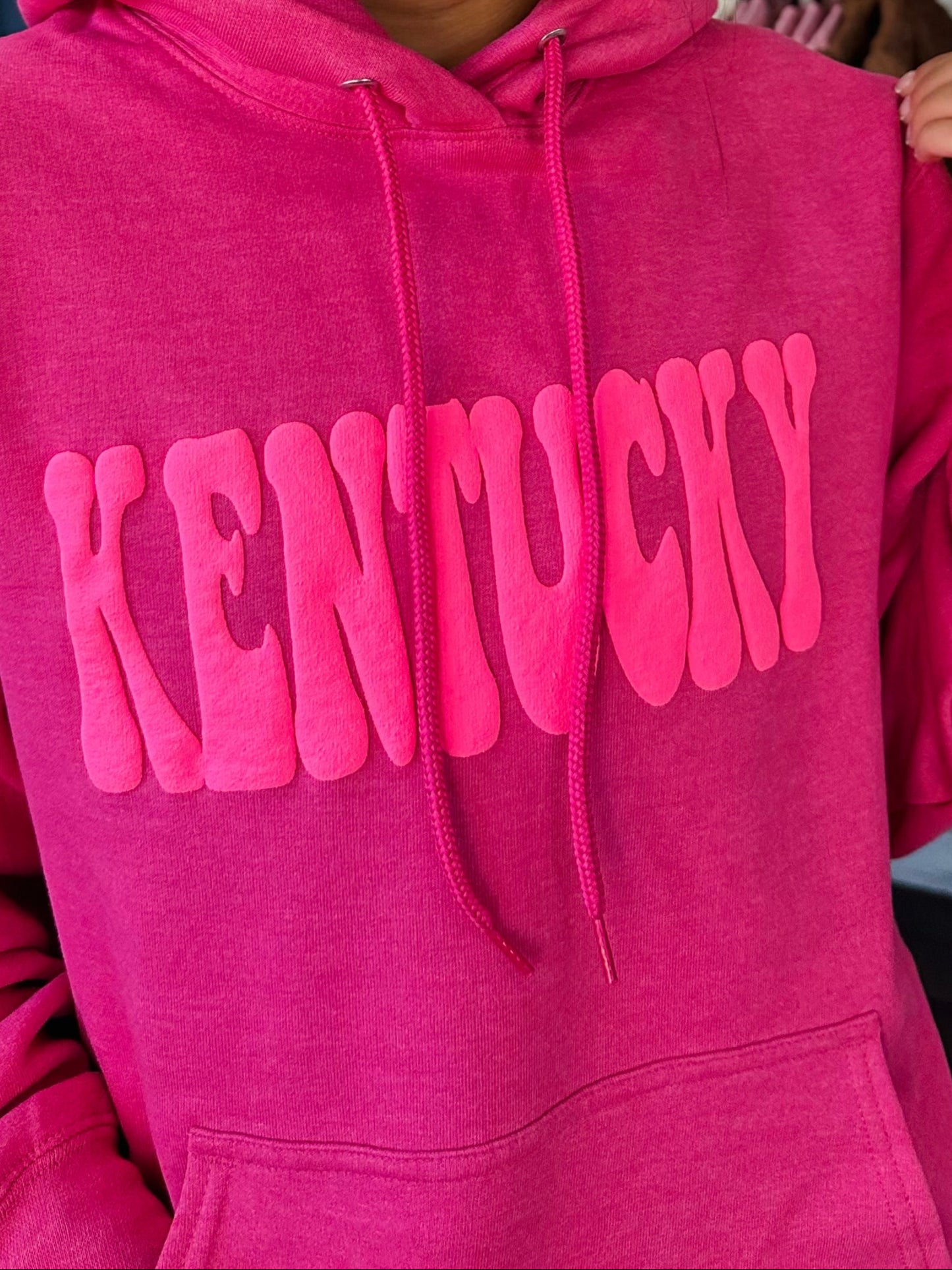 The Kentucky Puff Hot Pink Hoodie