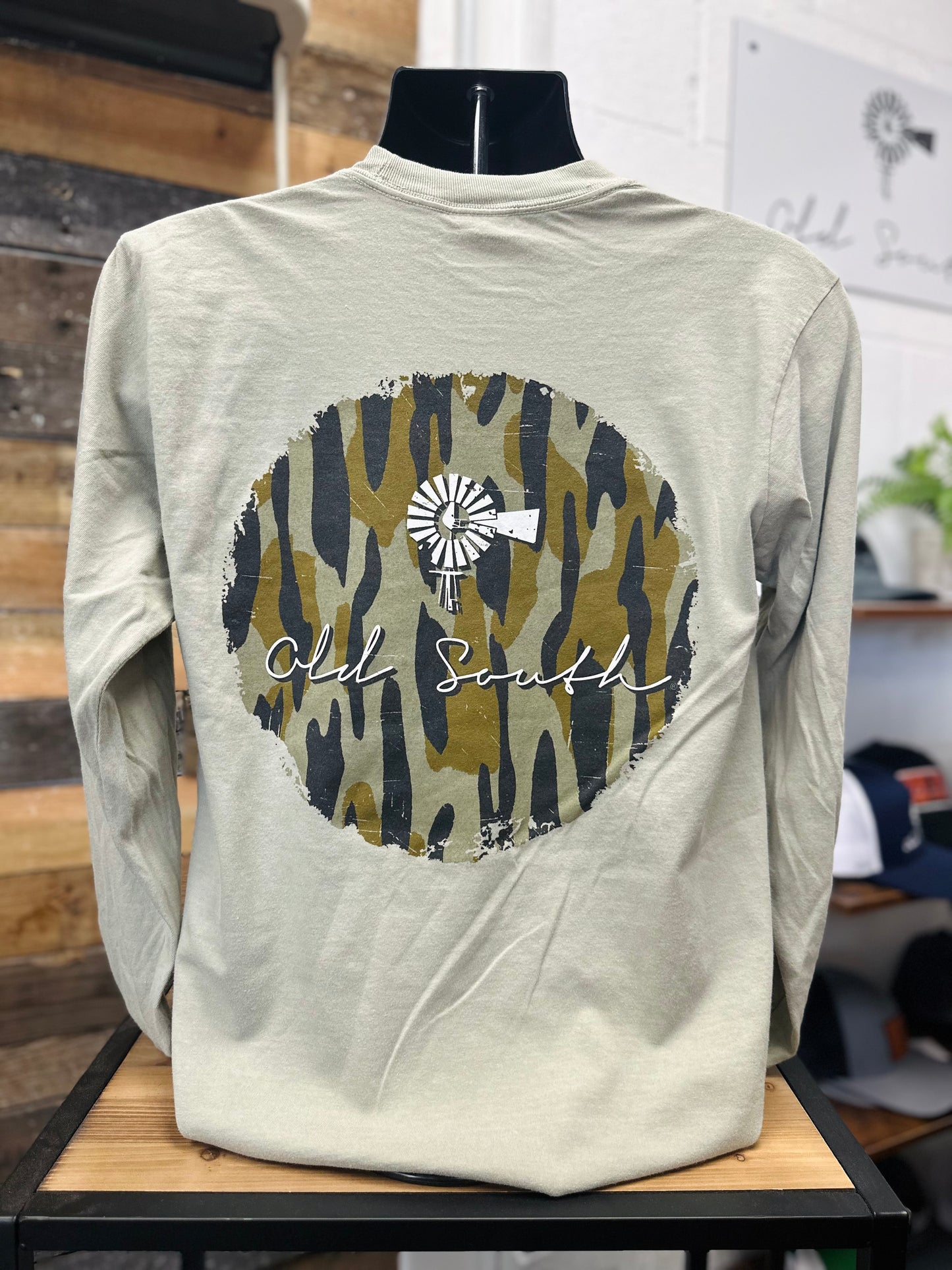 Camo Logo Long Sleeve Tee