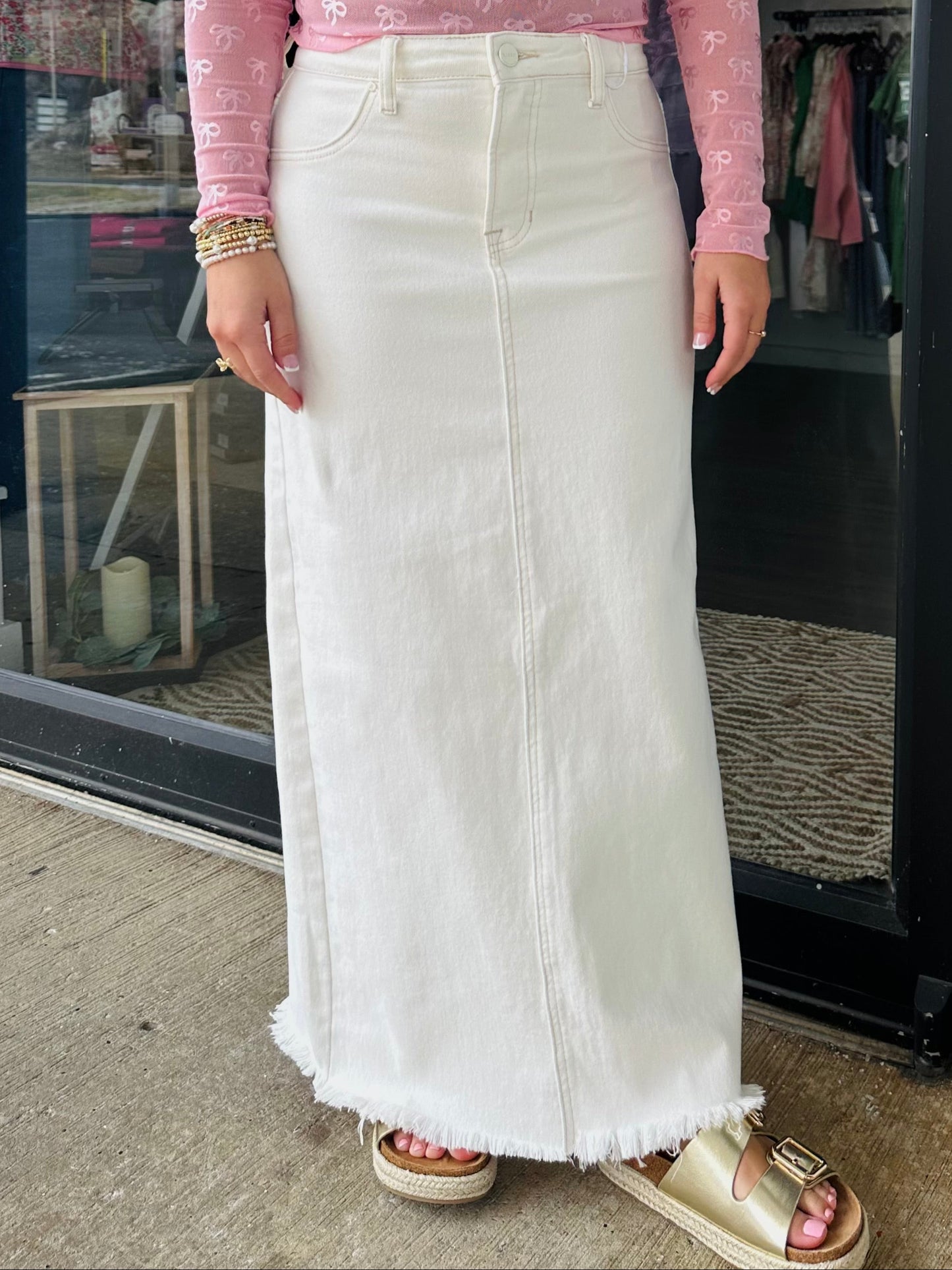 The Cream High Rise Maxi Skirt