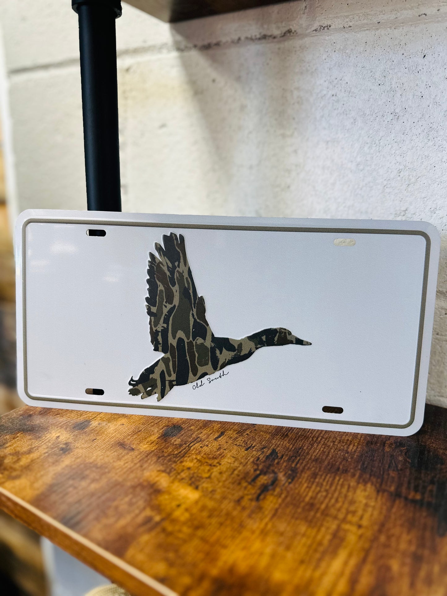 Duck Wings Thicket Camo - License Plate