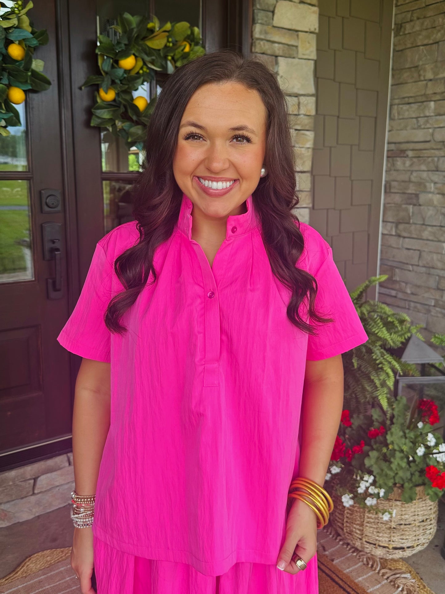 The Rosie Pink Top + Skirt Set