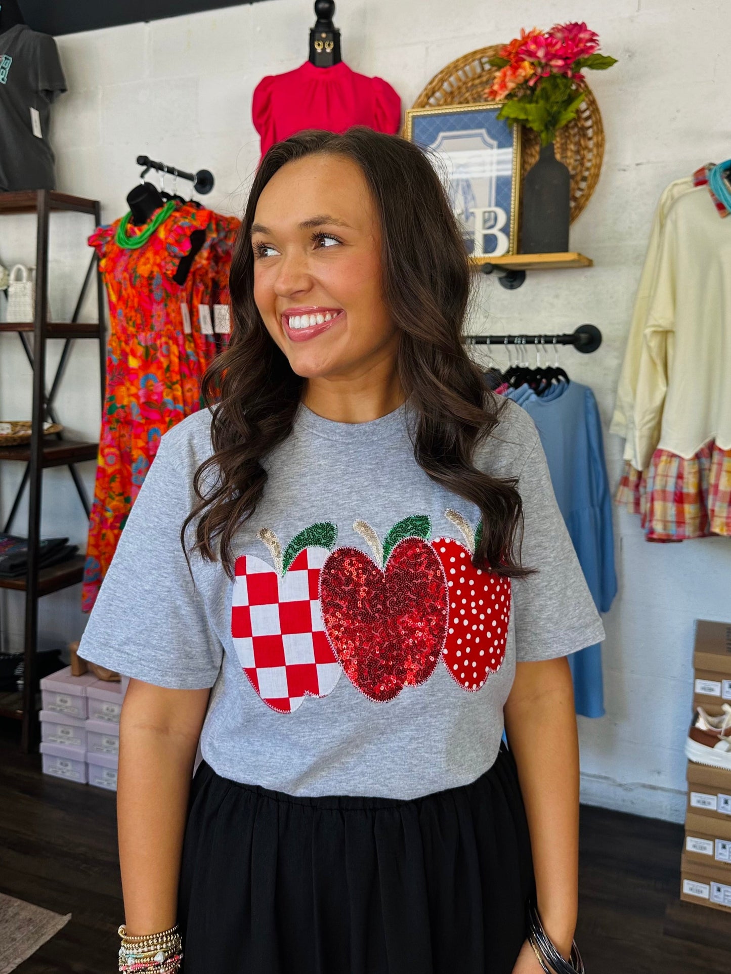 The Teach Apple Embroidered Tee