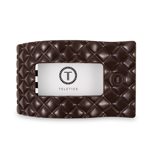 Truly Taupe Quilted Rectangle Flat Hair Clip