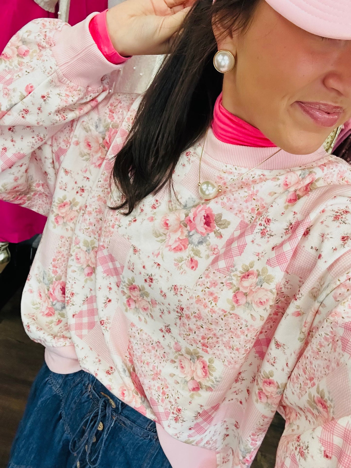 The Taffy Pink Long Sleeve Turtleneck Top