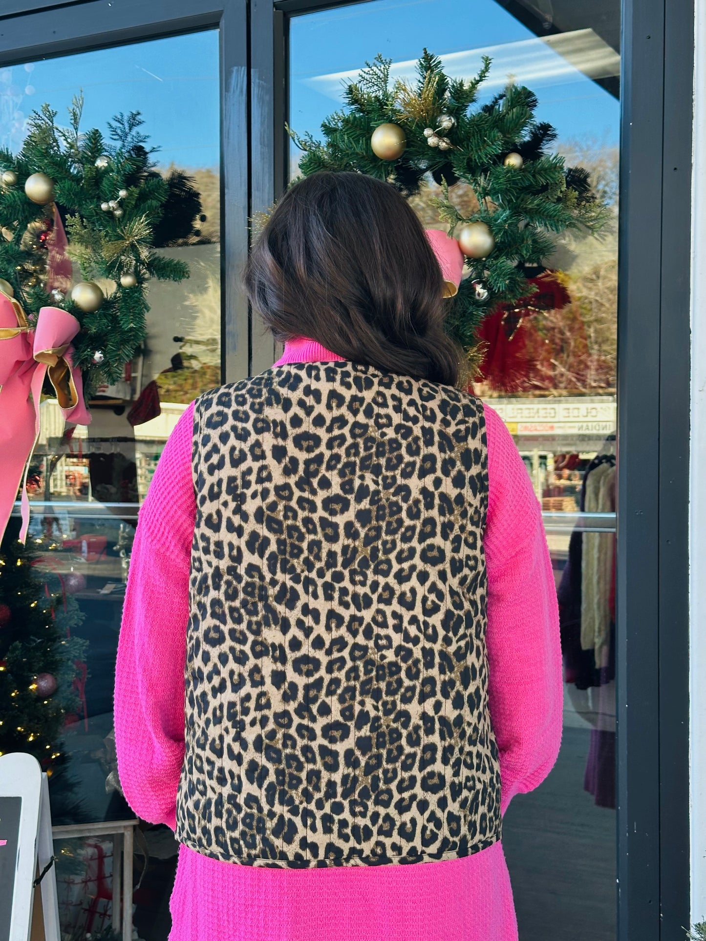 The Teagan Leopard Print Vest