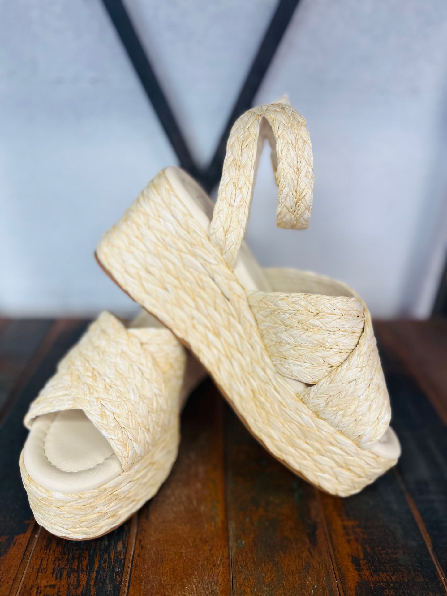 The Kerry Woven Platform Wedge