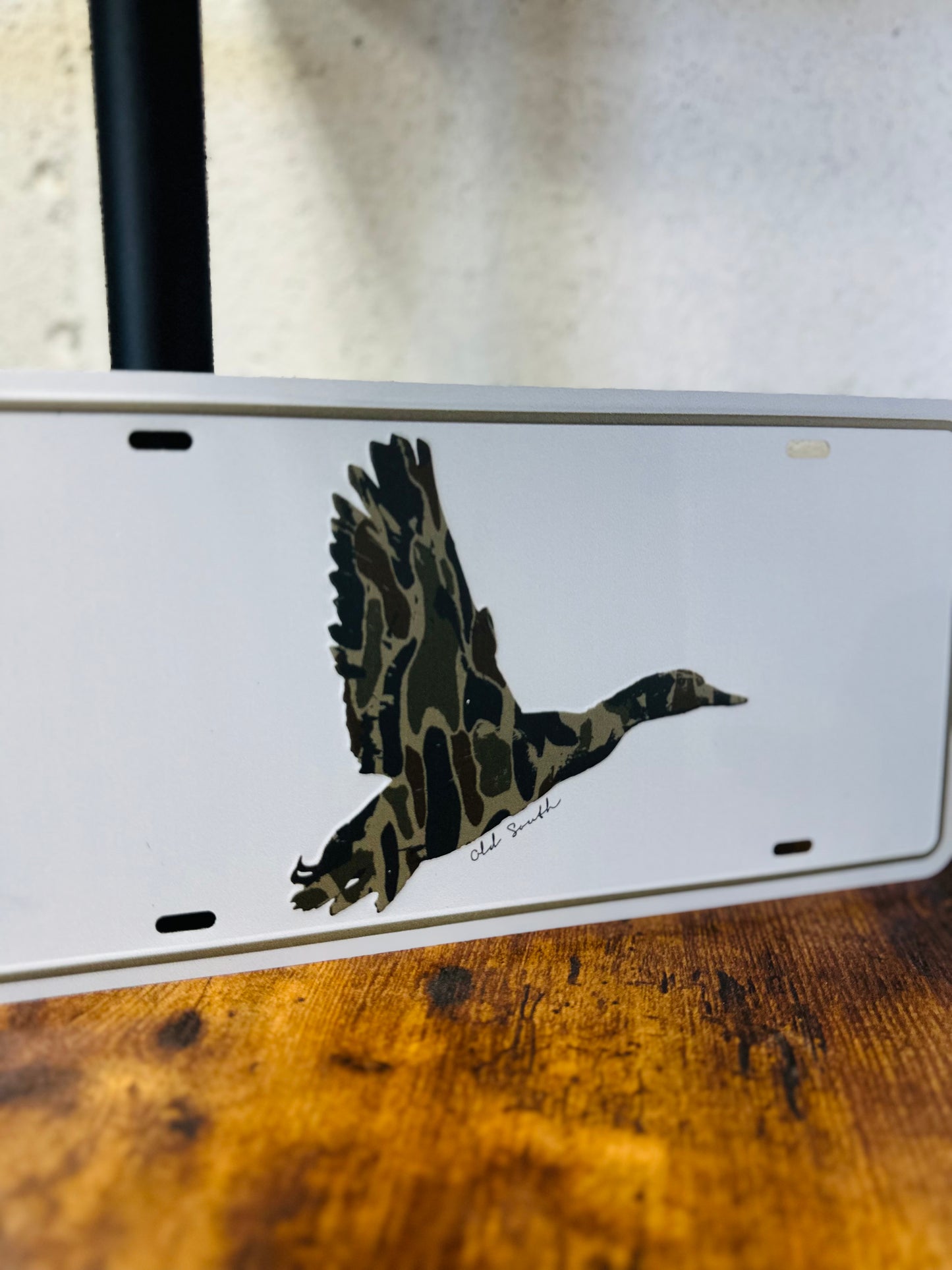 Duck Wings Thicket Camo - License Plate