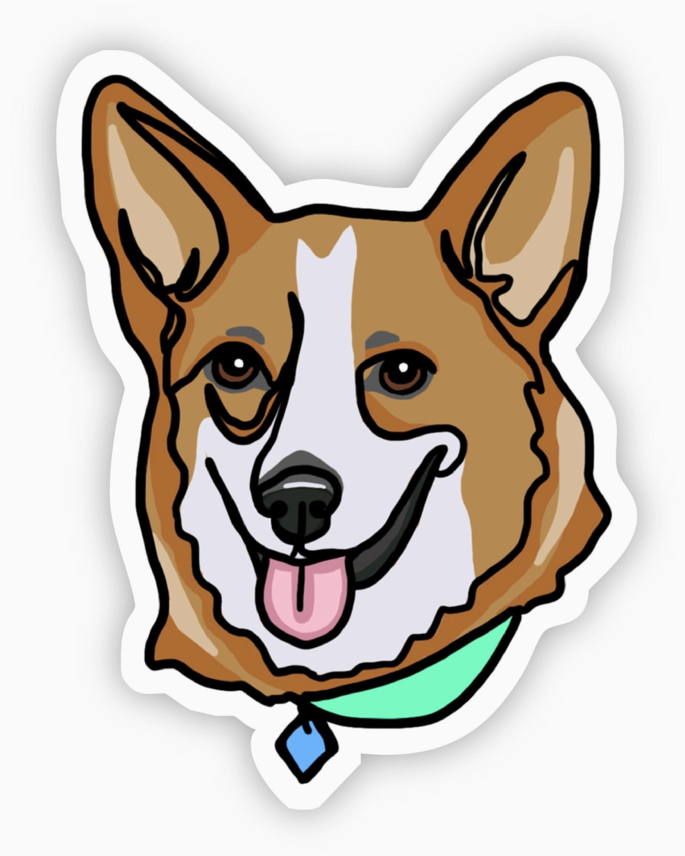 Corgi Dog Sticker