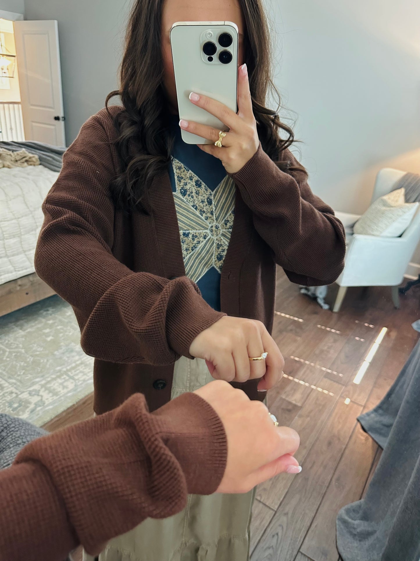 Let's Get Cozy Brown Cardigan