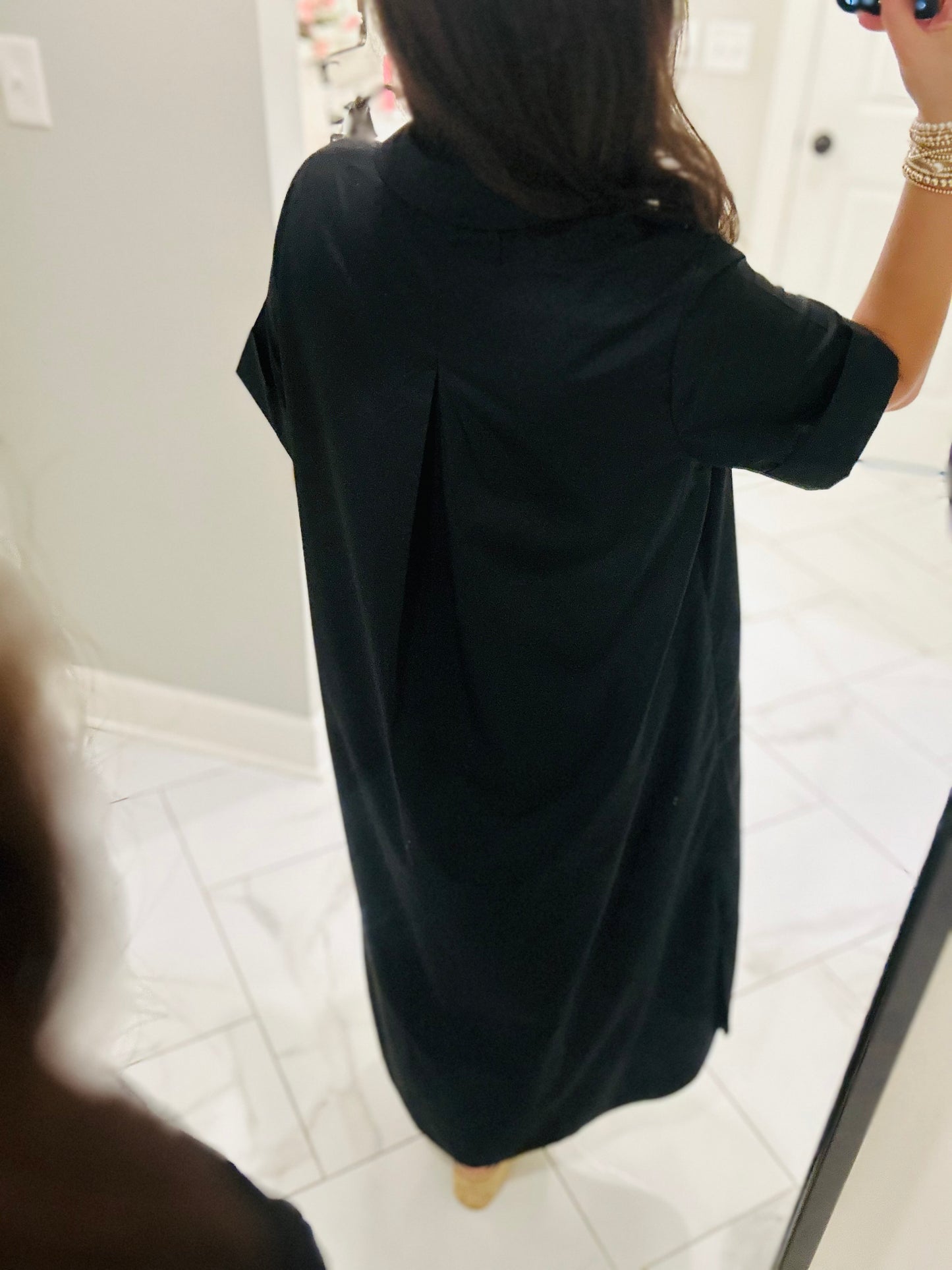 The Delaney Black Midi Dress